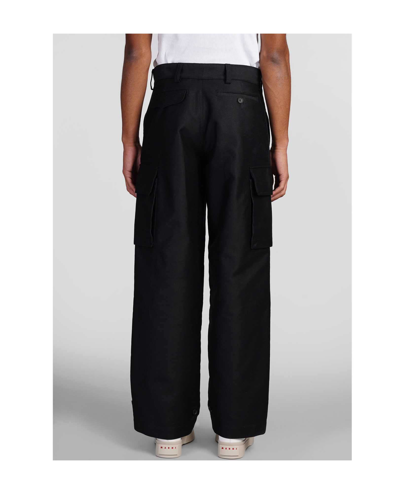 Marni Pants In Black Cotton In Black