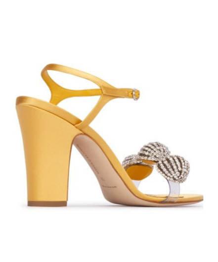 Manolo Blahnik Heel Shoes In Yellow