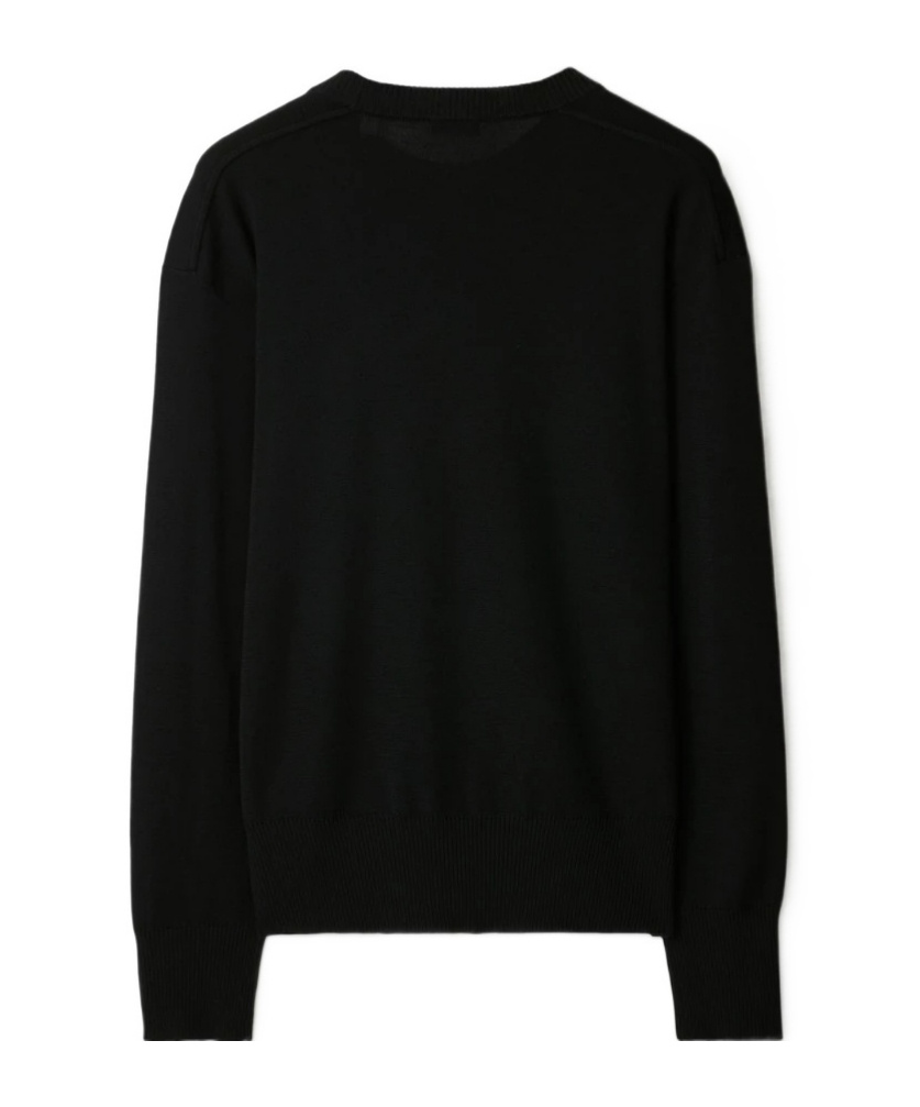 Burberry Ekd Motif Cashmere Sweater In Black