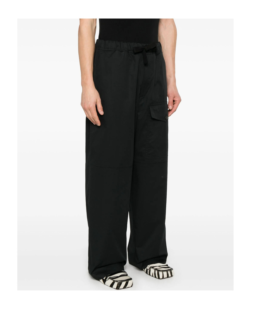 Dries Van Noten Drawstring Trousers In Black