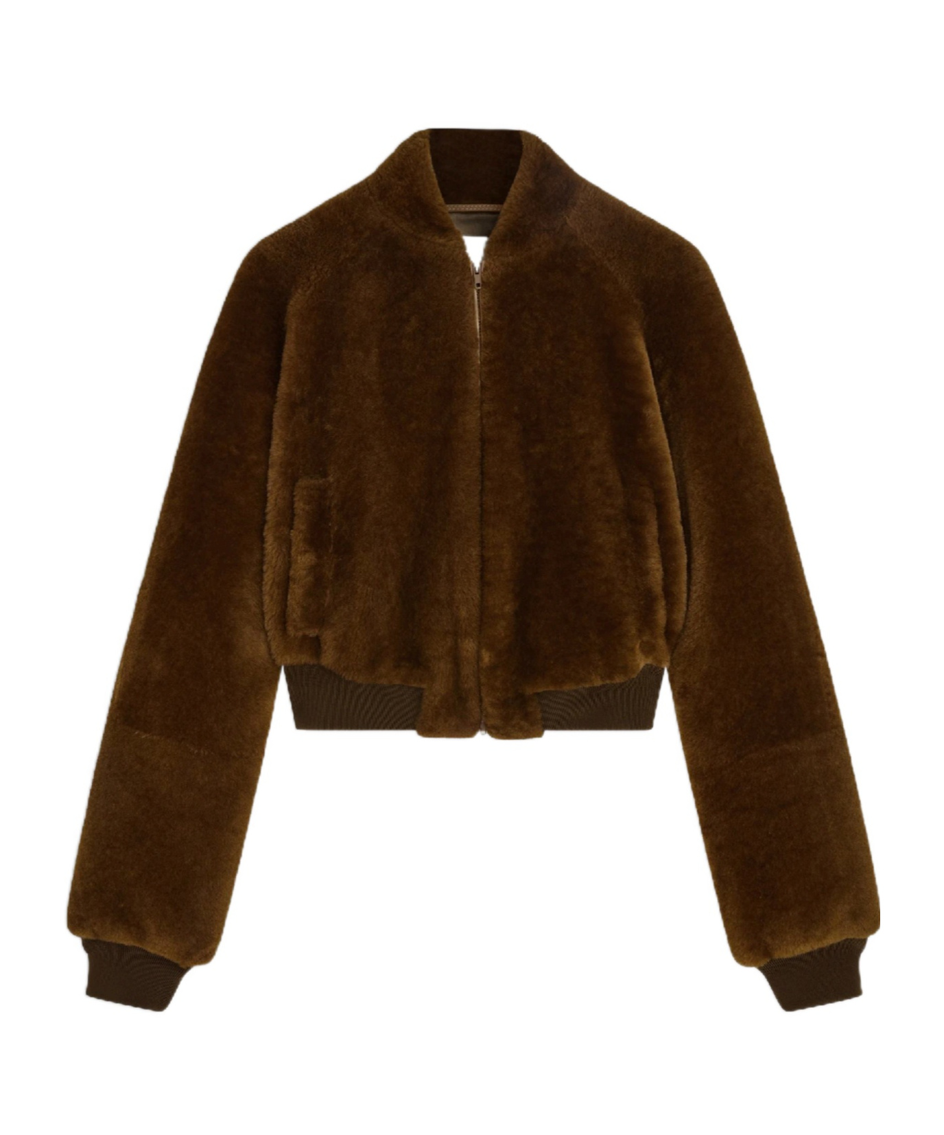 Phoebe Philo Super Soft Bomber Jacket In White