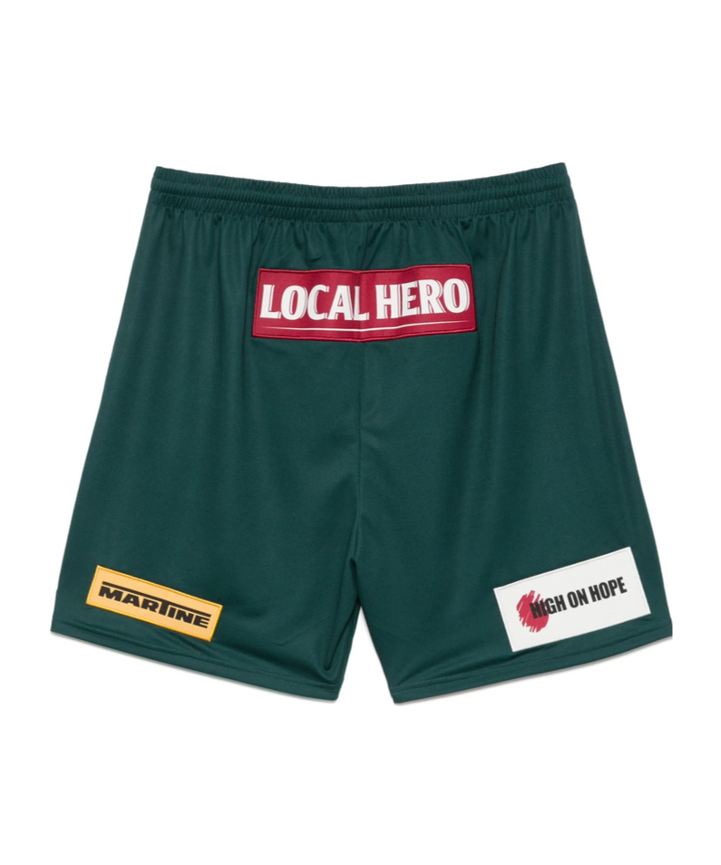 Martine Rose Football Track Shorts In Green