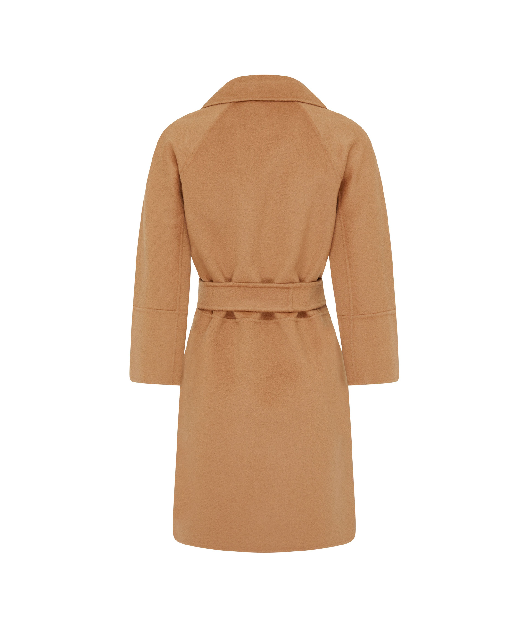 Shop Max Mara Long-sleeved Coat In Nude
