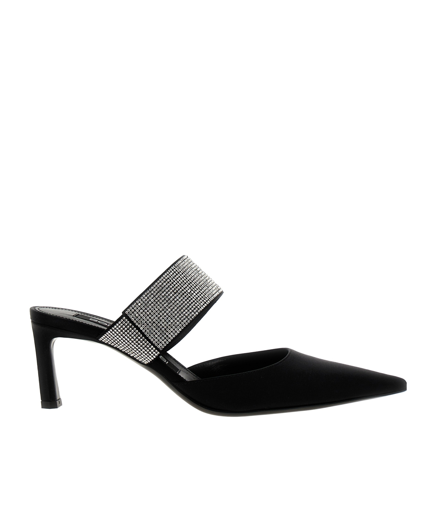 Sergio Rossi Paris Stiletto Heel Mules In Black