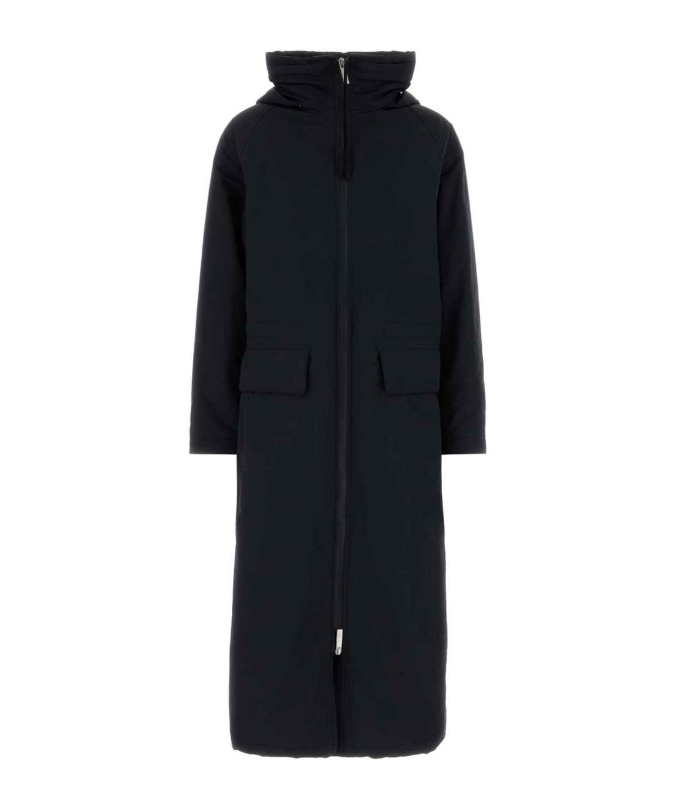 Herno Peacoat With Removable Hood In Black