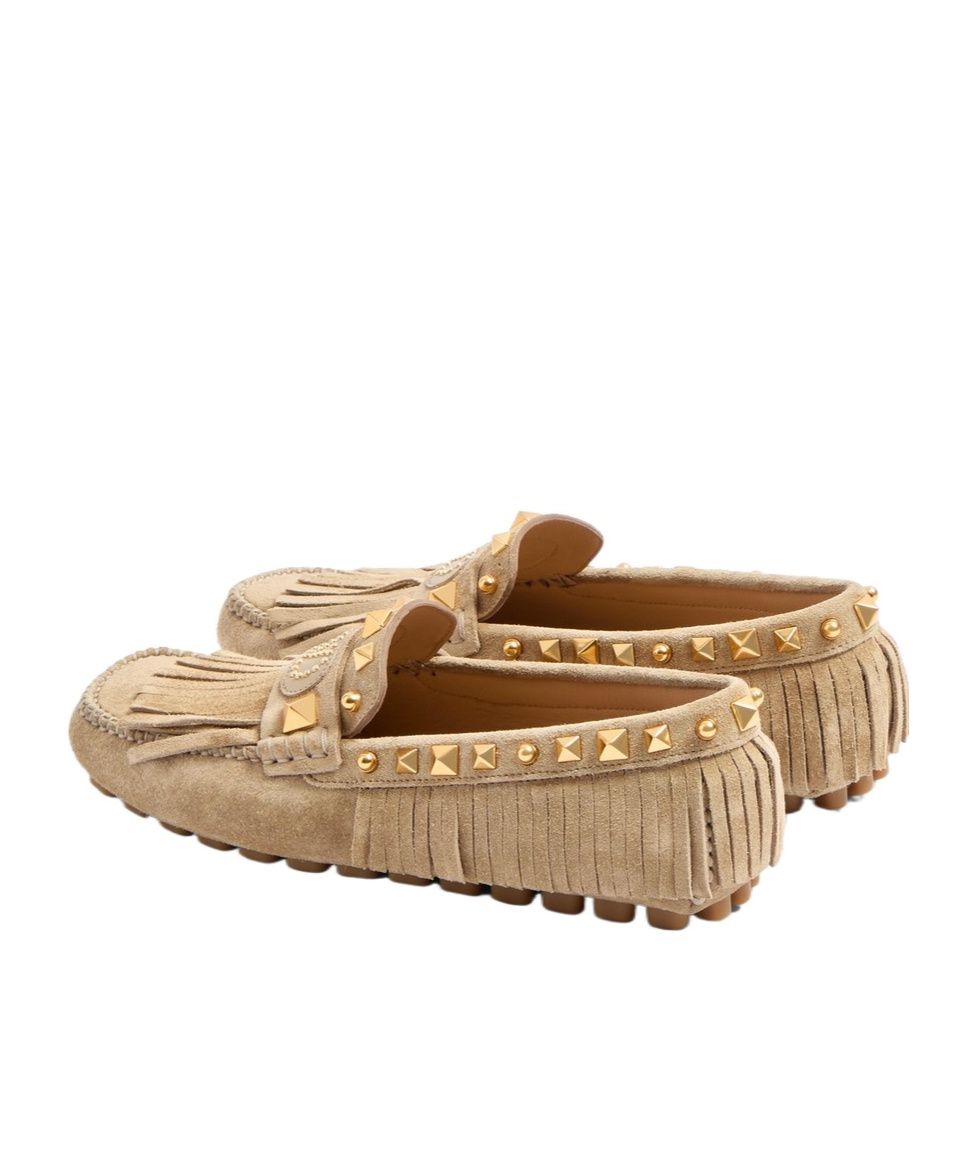 Valentino `vg Plaster Caster` Loafers In Nude