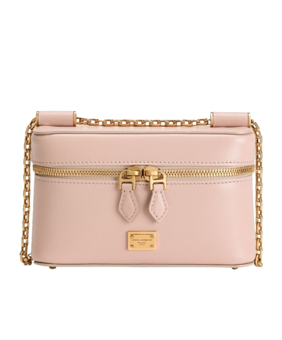 Dolce & Gabbana Schultertasche Sicily Small Aus Leder In Nude