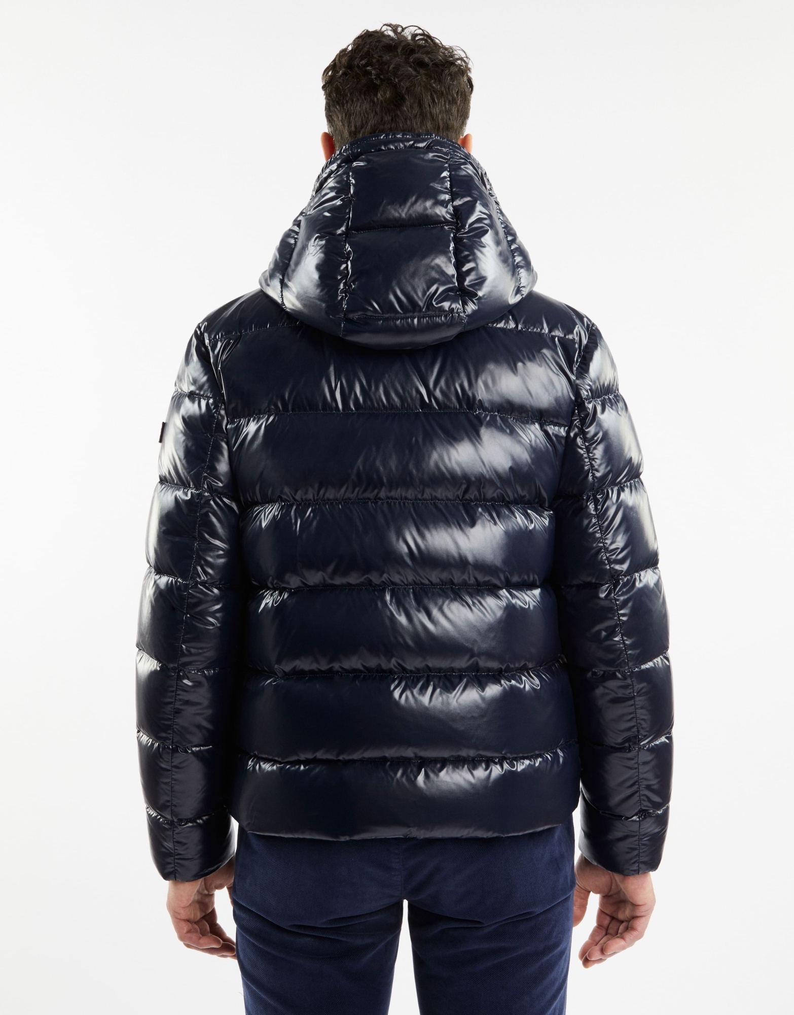 Fay Long-sleeved Quilted Down Jacket In Black
