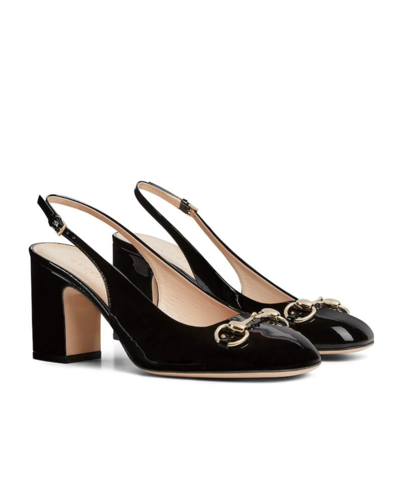 Gucci Women Horsebit Pumps In Black