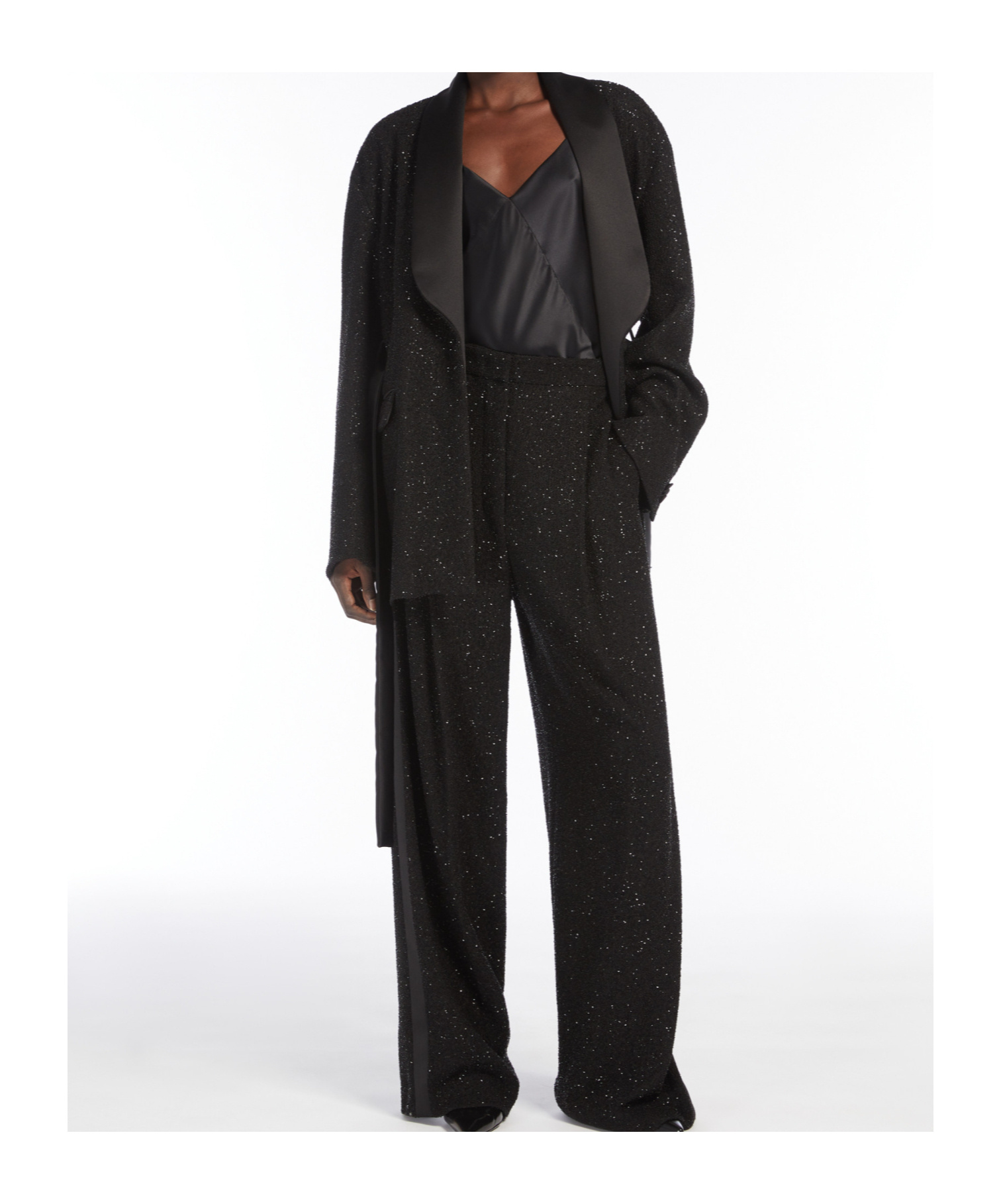 Max Mara Silk 'metello' In Black