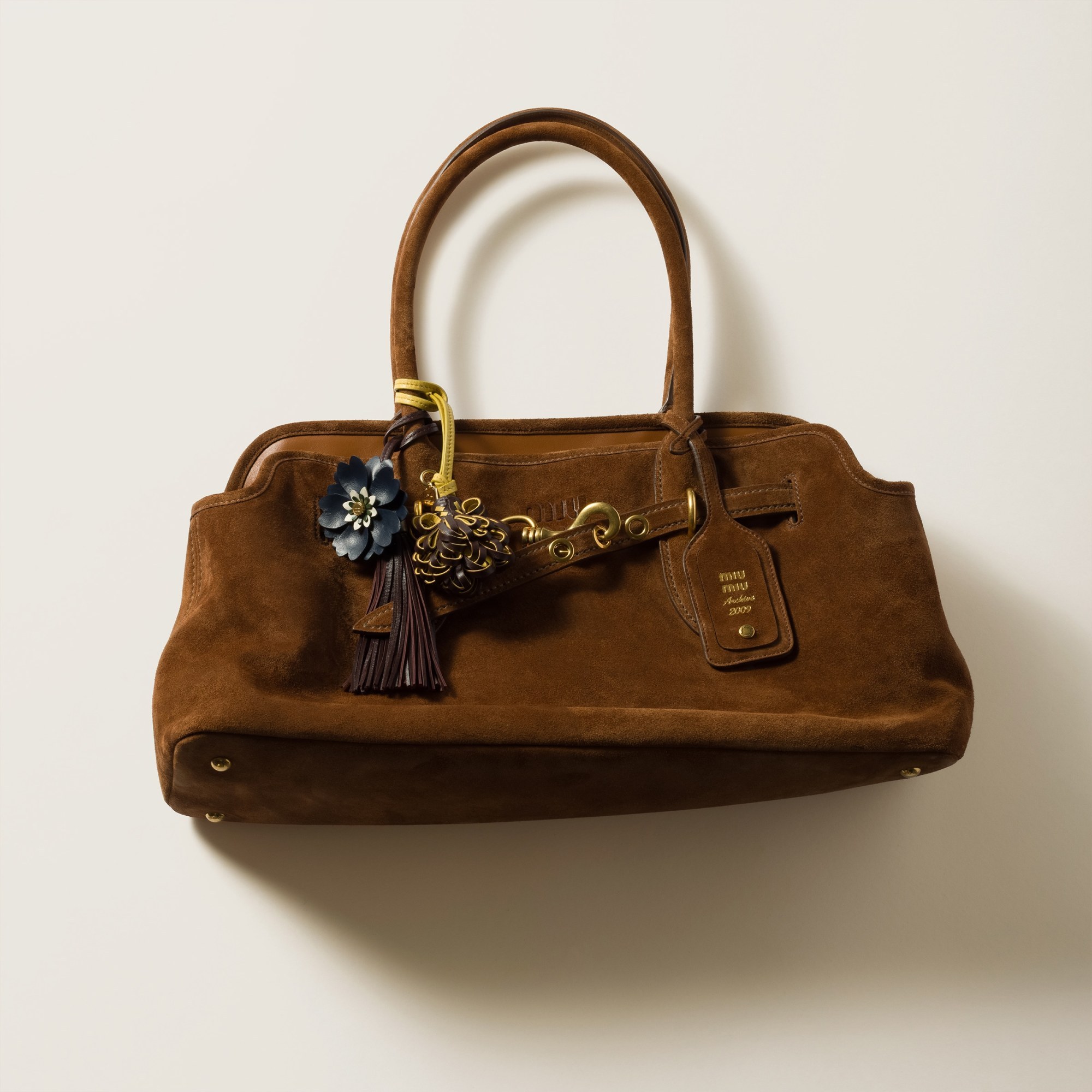 Miu Miu Nappa Leather Trick In Yellow