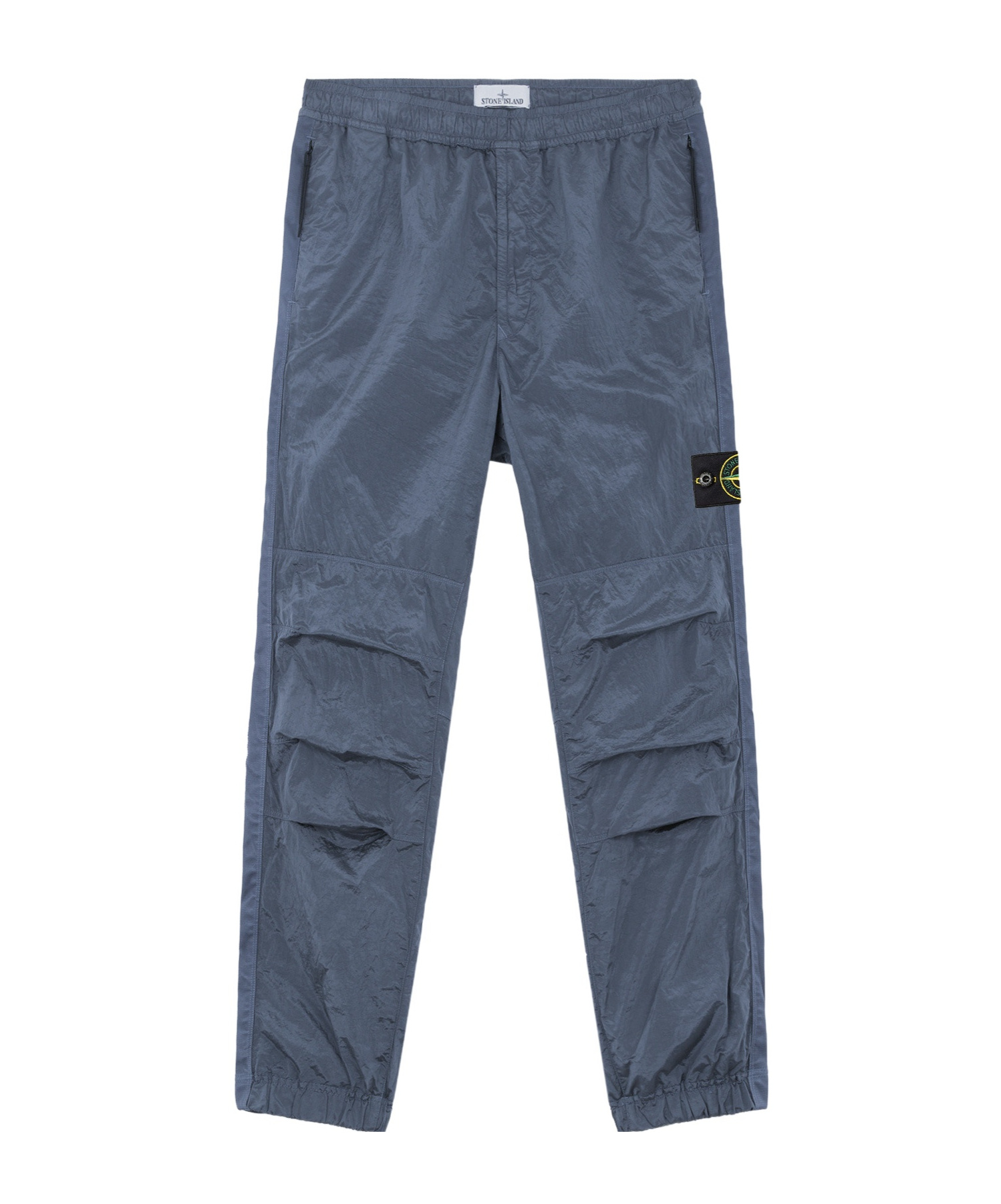 Stone Island Elastic Waist-edge Casual Pants In Blue