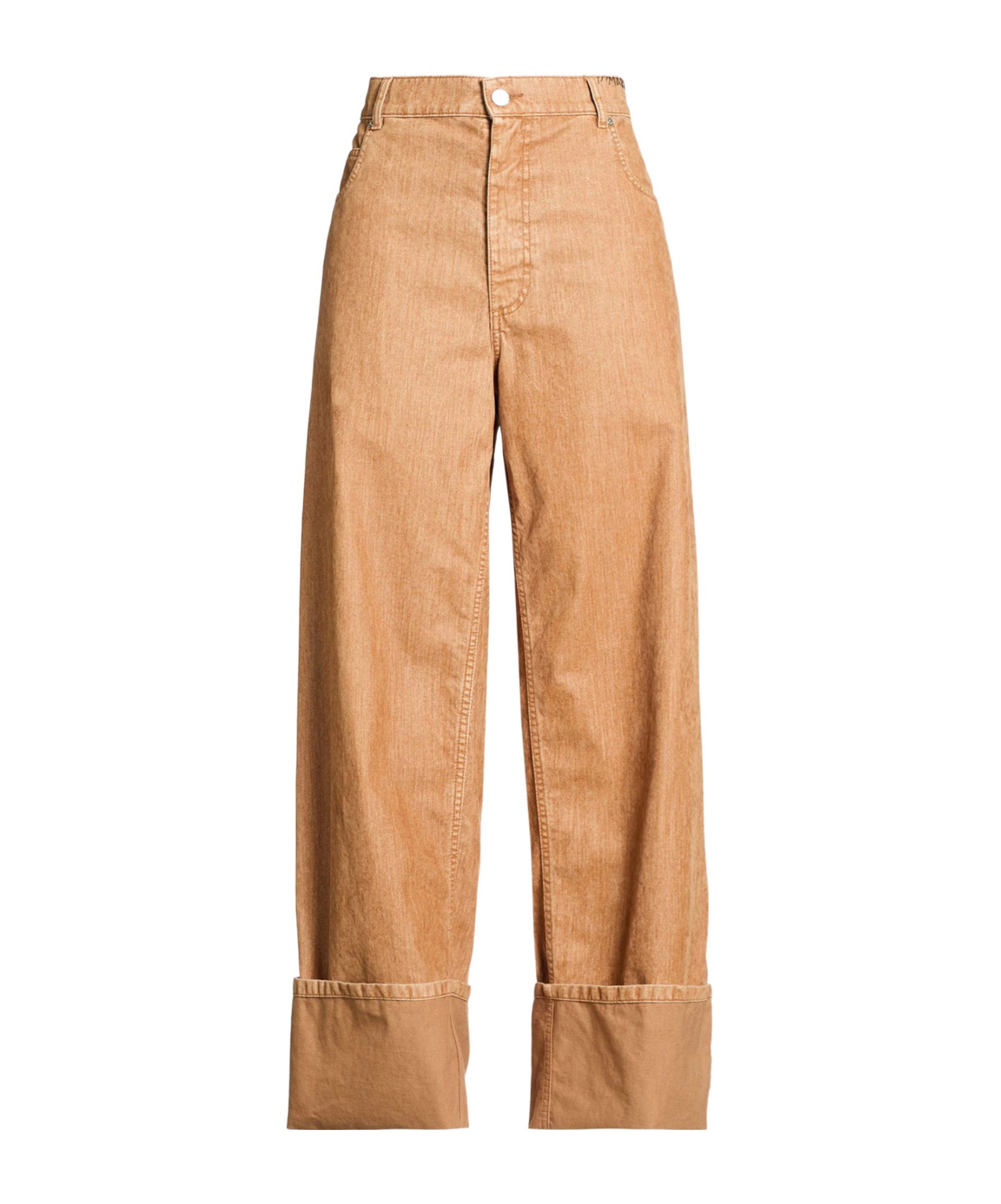 Marni Solid Color Casual Trousers In Camel