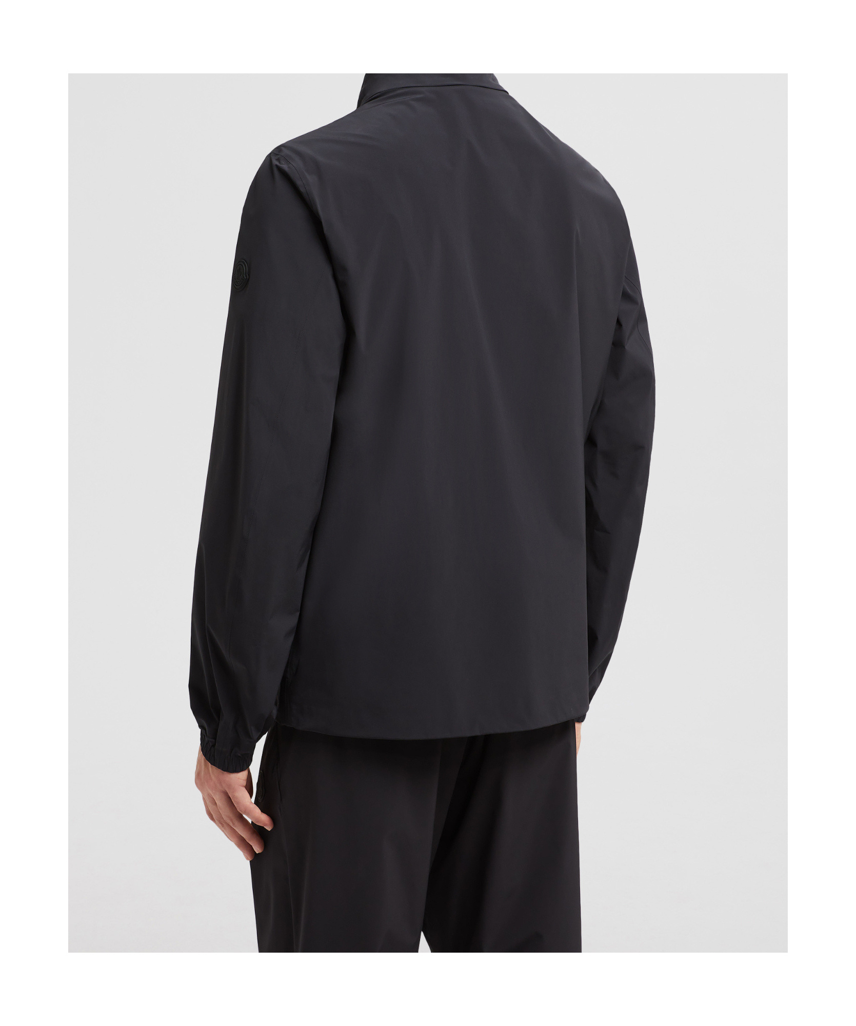 Moncler Men's Stretch Nylon Frene Windbreaker In Black
