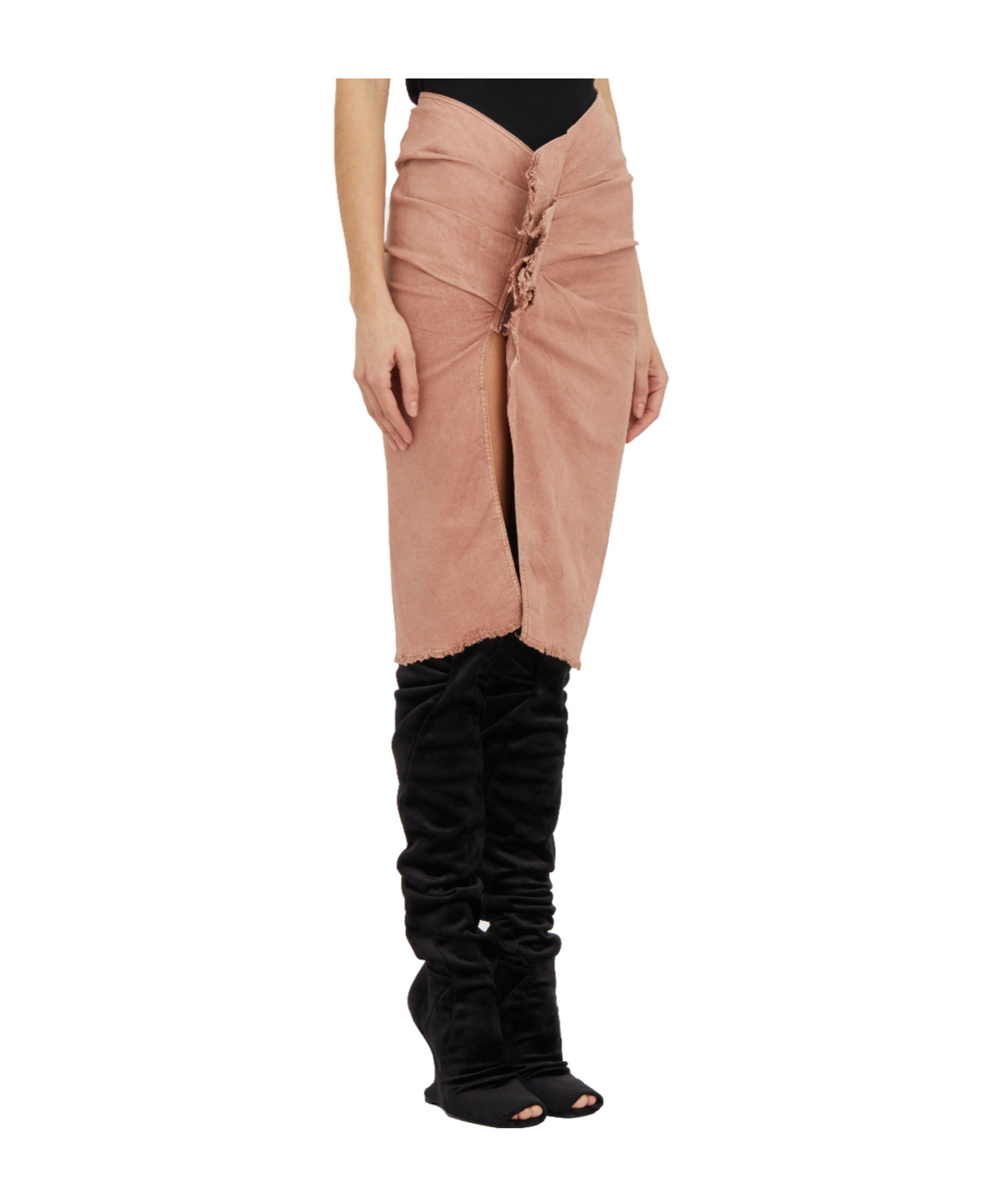RICK OWENS DRKSHDW DENIM SKIRT 