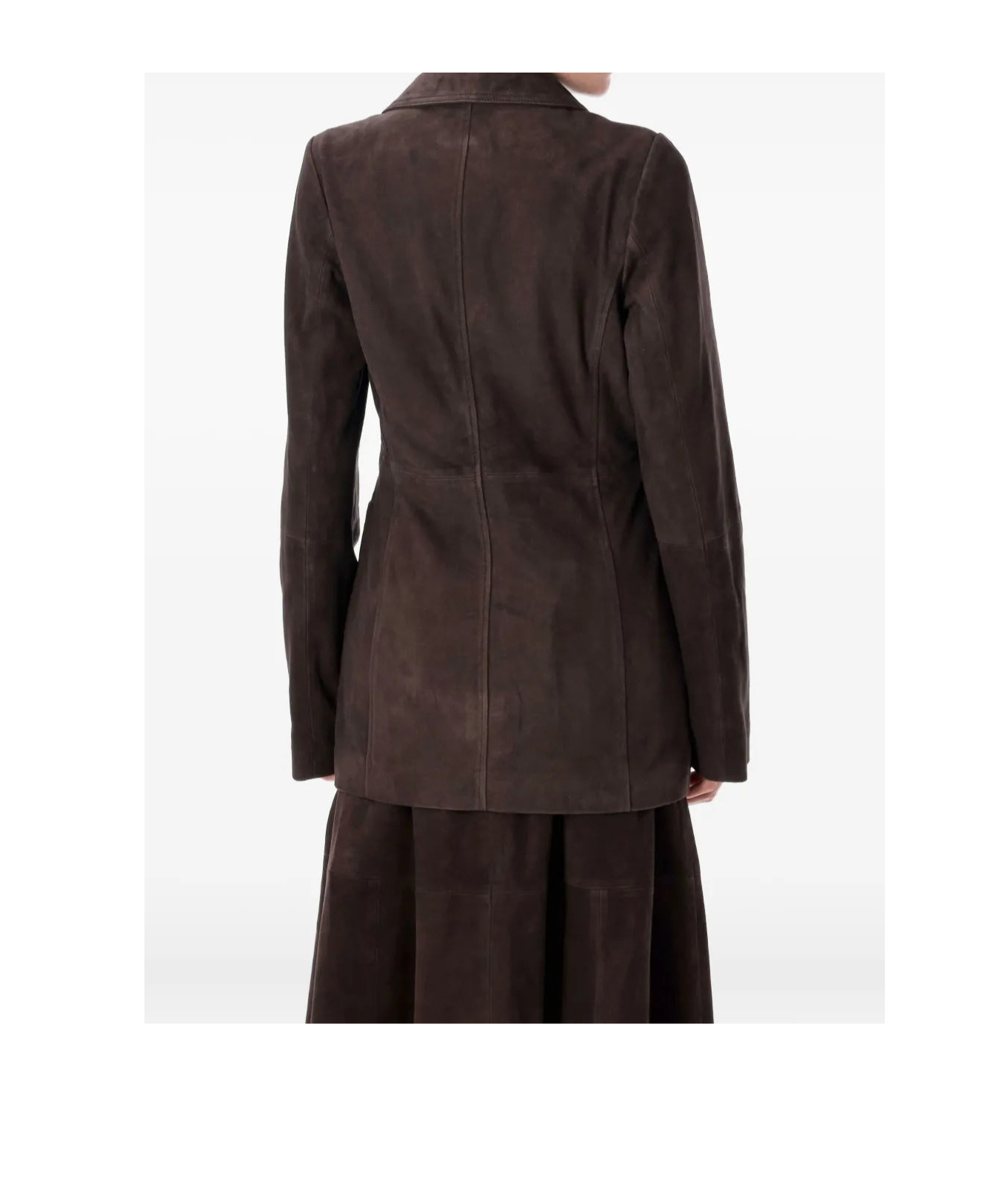 Rohe Long-sleeved Suit Jacket In Brown