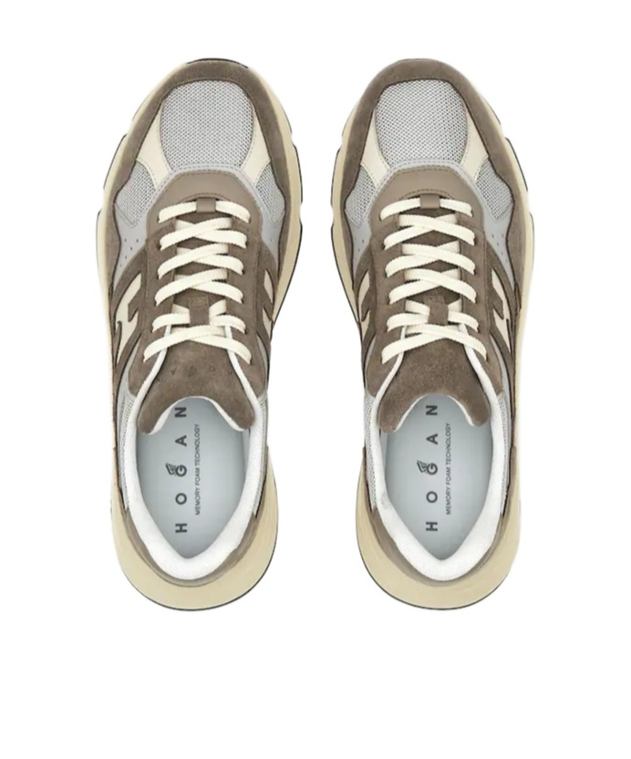 Hogan Laced Casual Skate Shoes In Nude