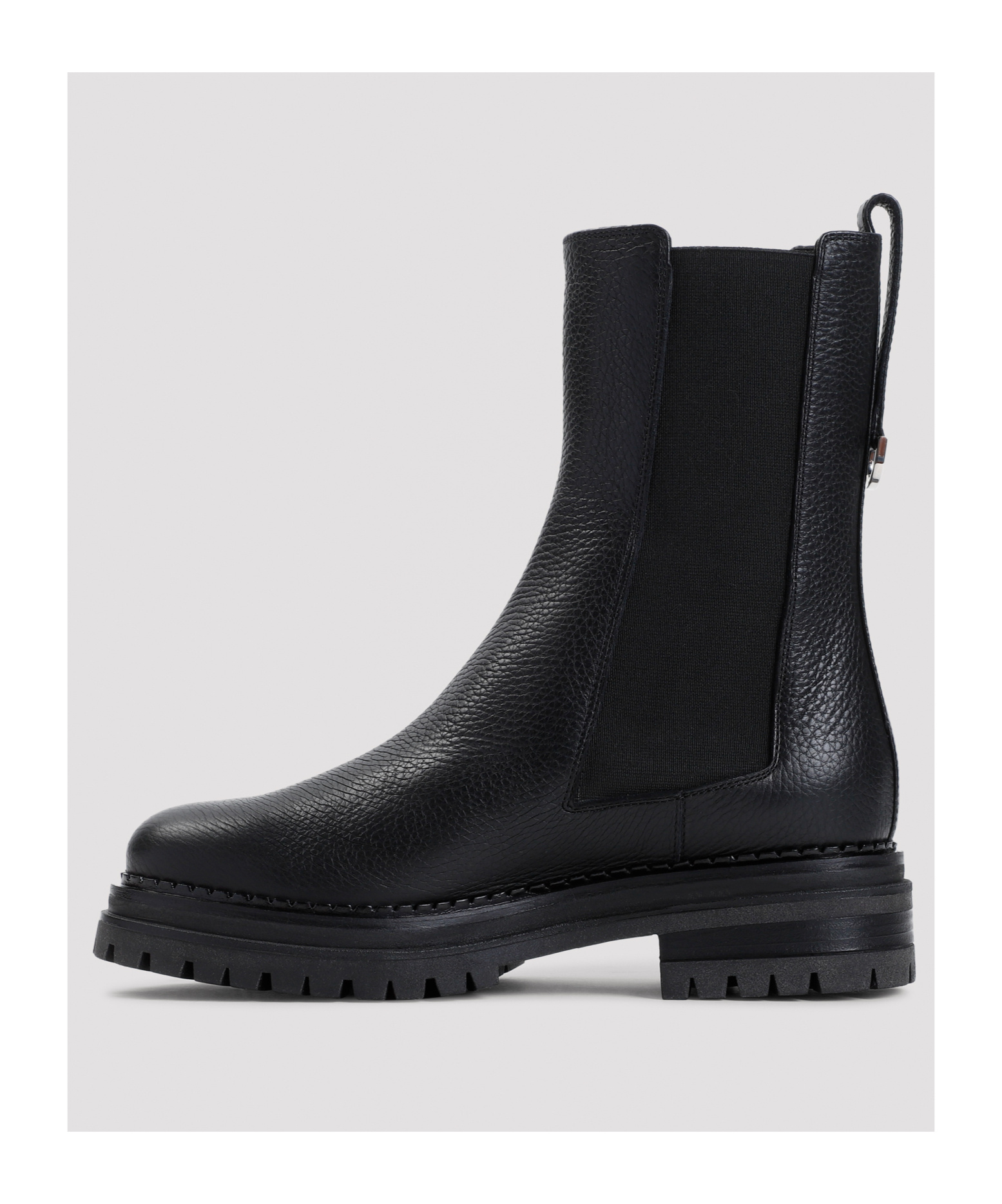Shop Sergio Rossi Round-head Short Boots In Black