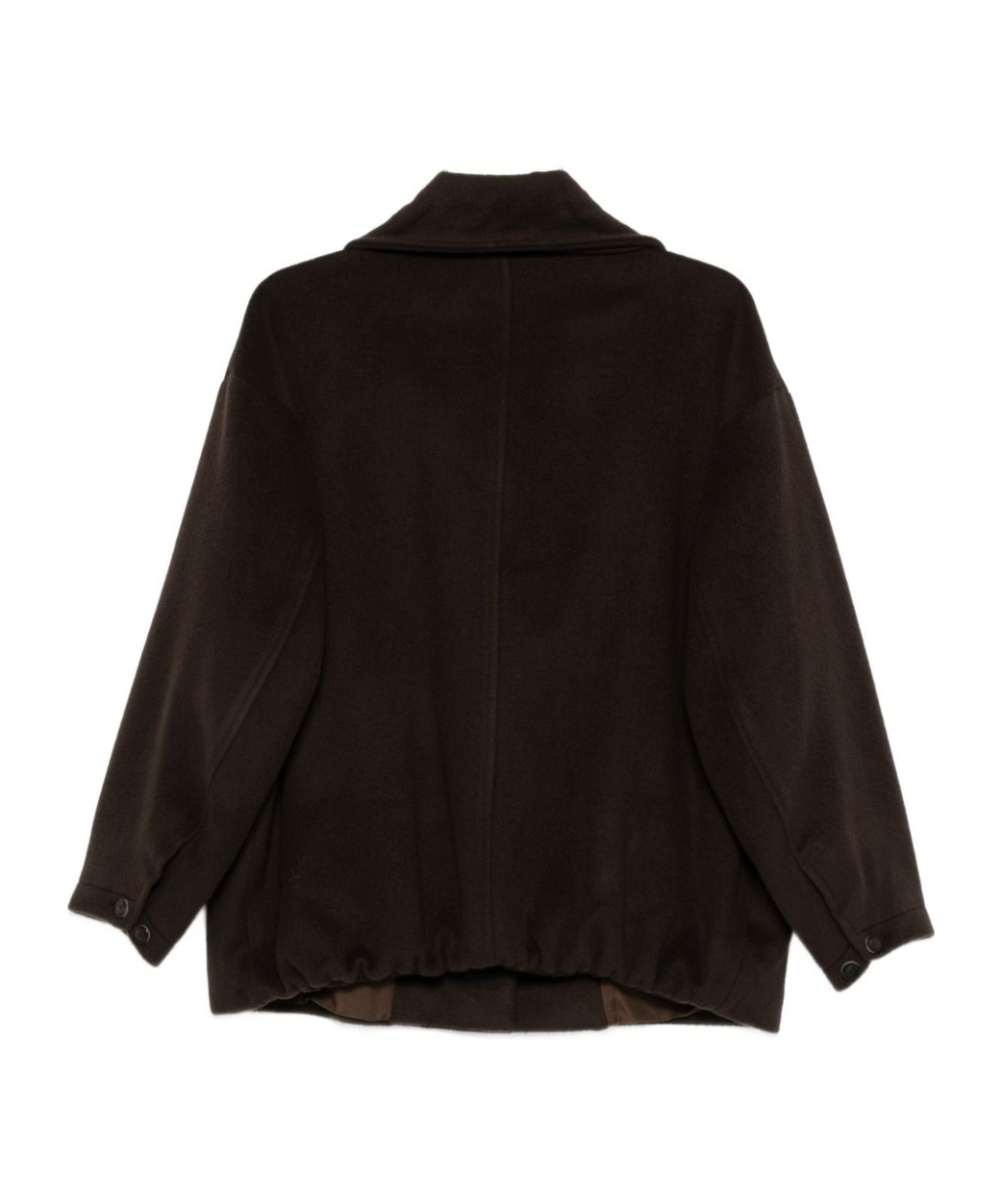 Alysi Lapel Casual Jacket In Brown
