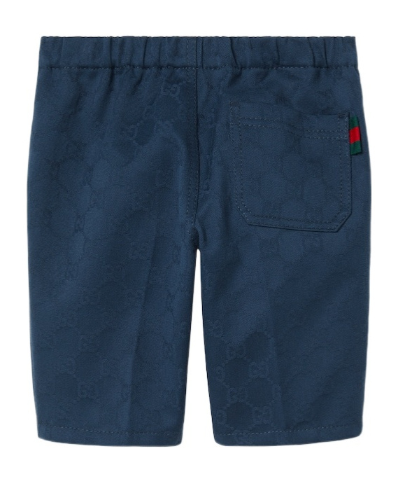 Gucci Elastic Waist Pants In Blue