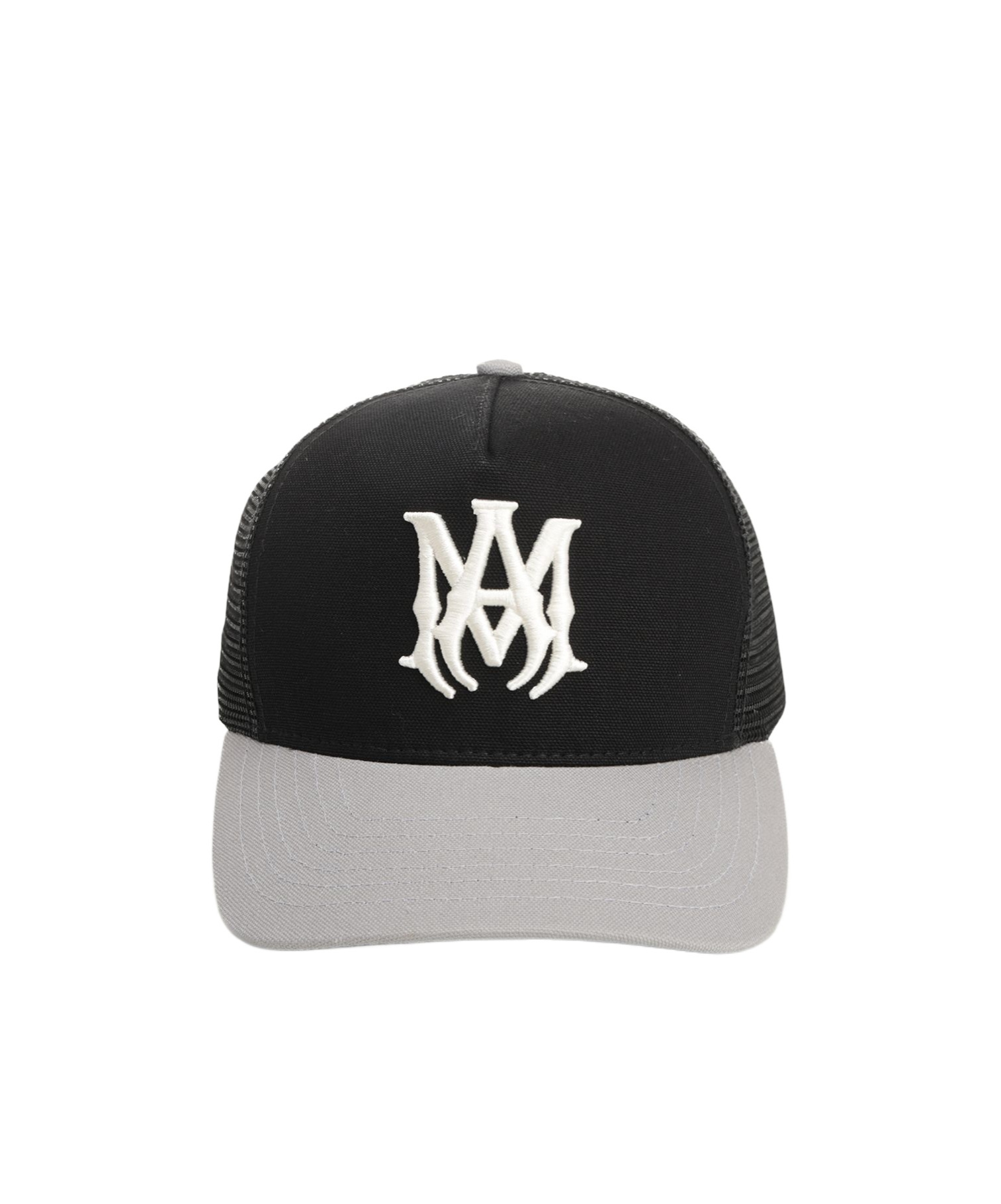 Amiri Cotton Cap With Curved Brim And Mesh Back In Black