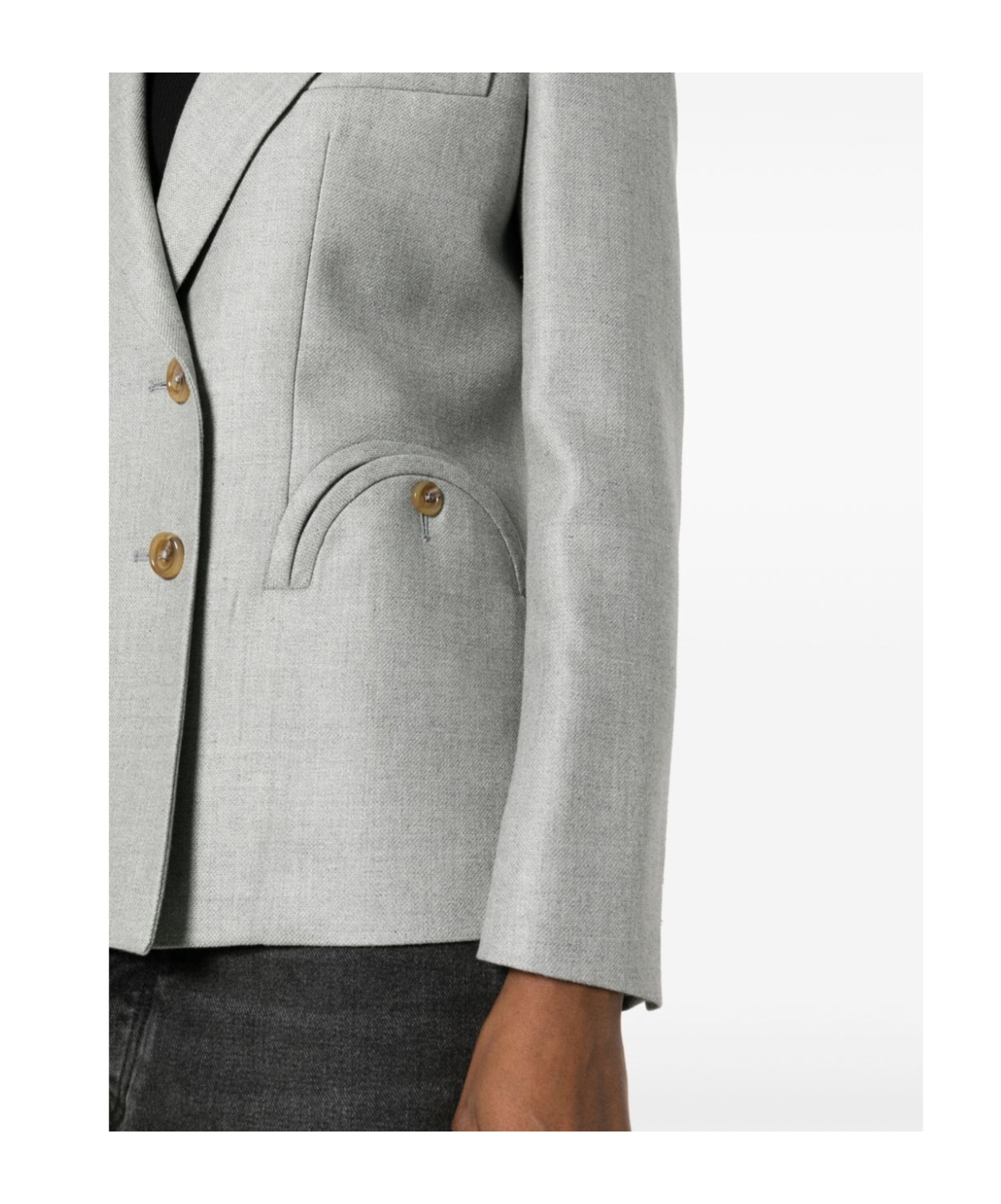 Blazé Milano Alithia Charmer Blazer In Gray