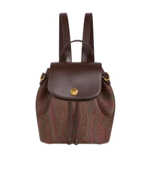 Etro Essential Small Arnica Backpack In Brown