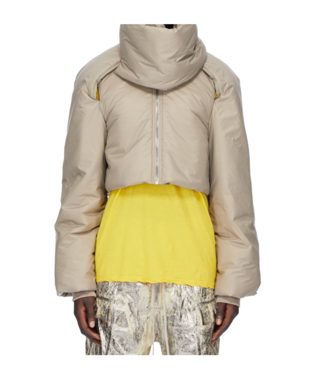 Rick Owens Drkshdw Long-sleeved Cotton Jacket In Neutral