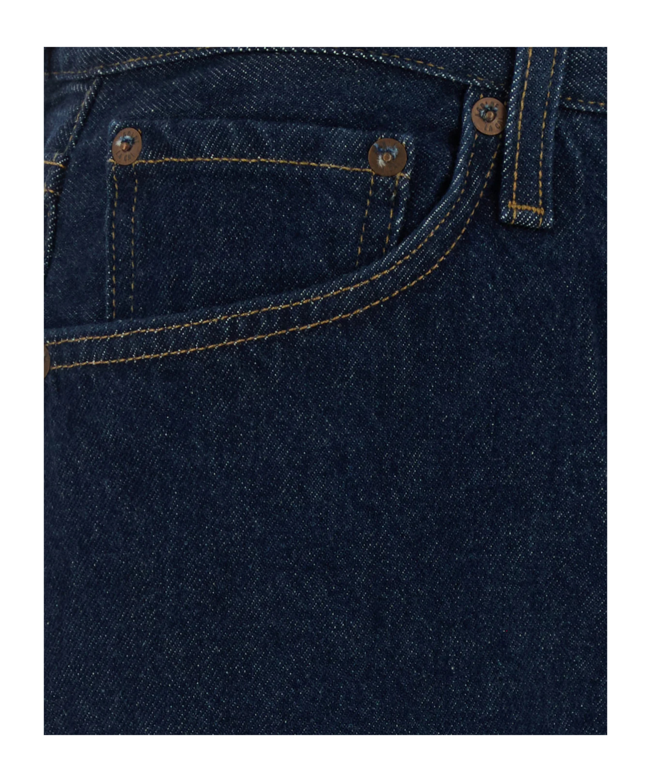 Agolde Belt Loops Jeans In Black