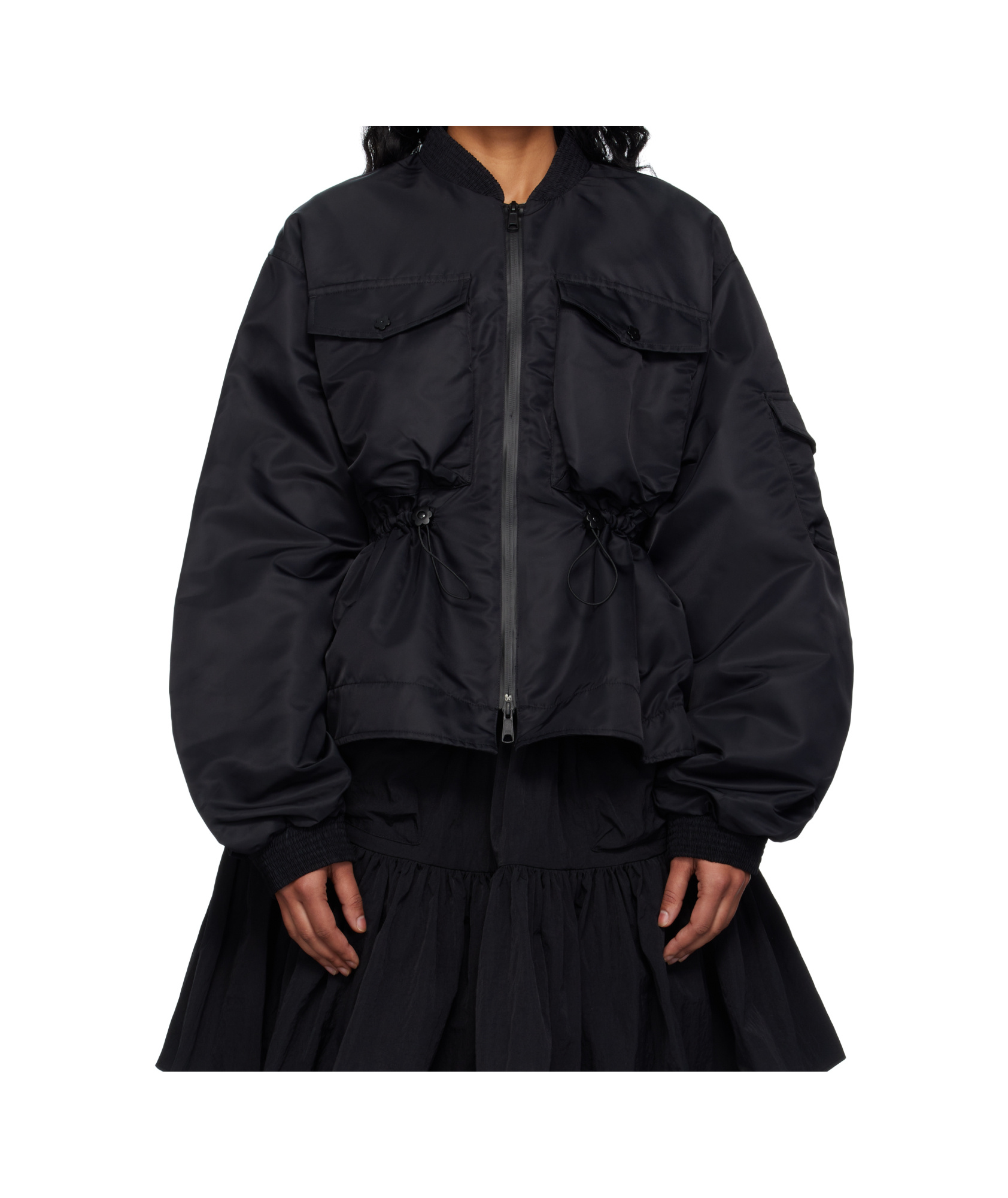 Cecilie Bahnsen Bomber Jacket In Black
