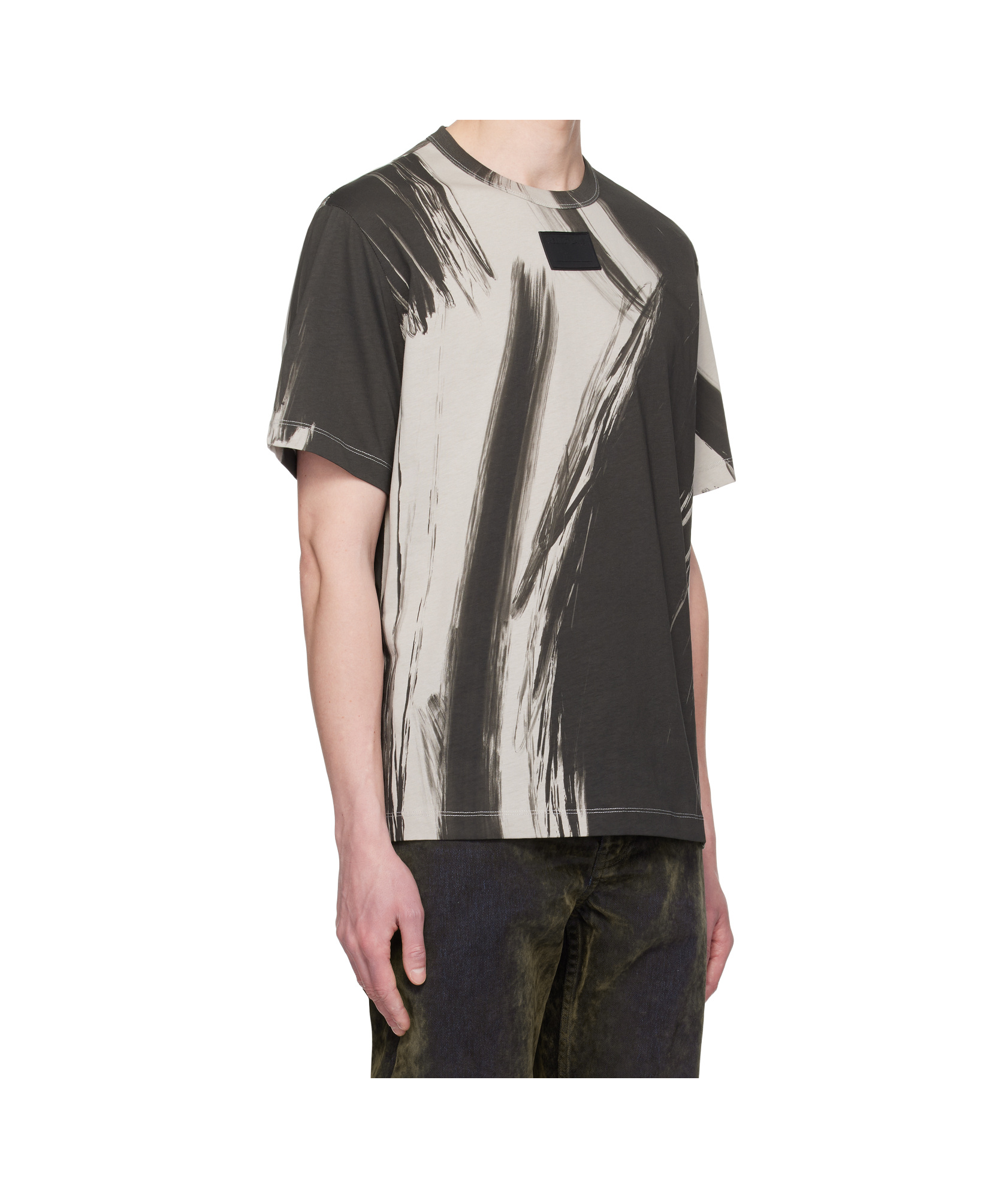 Helmut Lang Cotton Brushstroke Print T-shirt