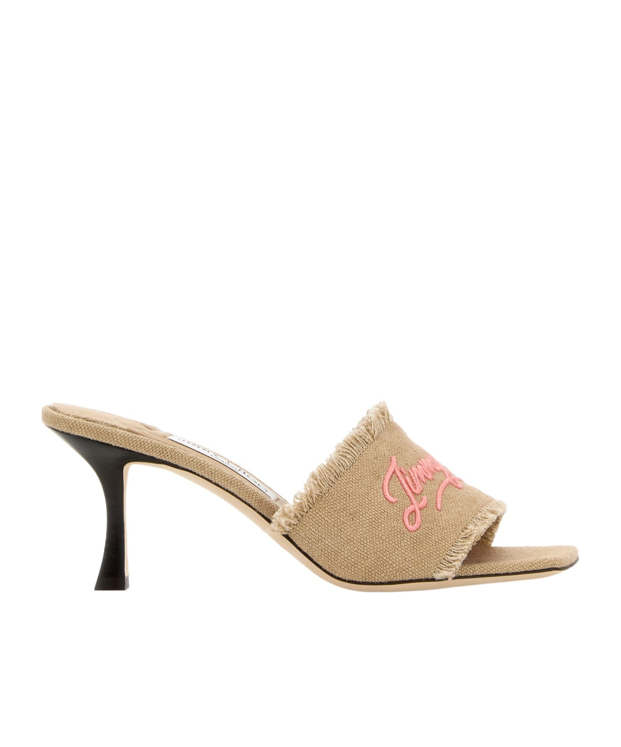 Jimmy Choo Sabot Alexia 70 In Tessuto Beige Donna In Beige