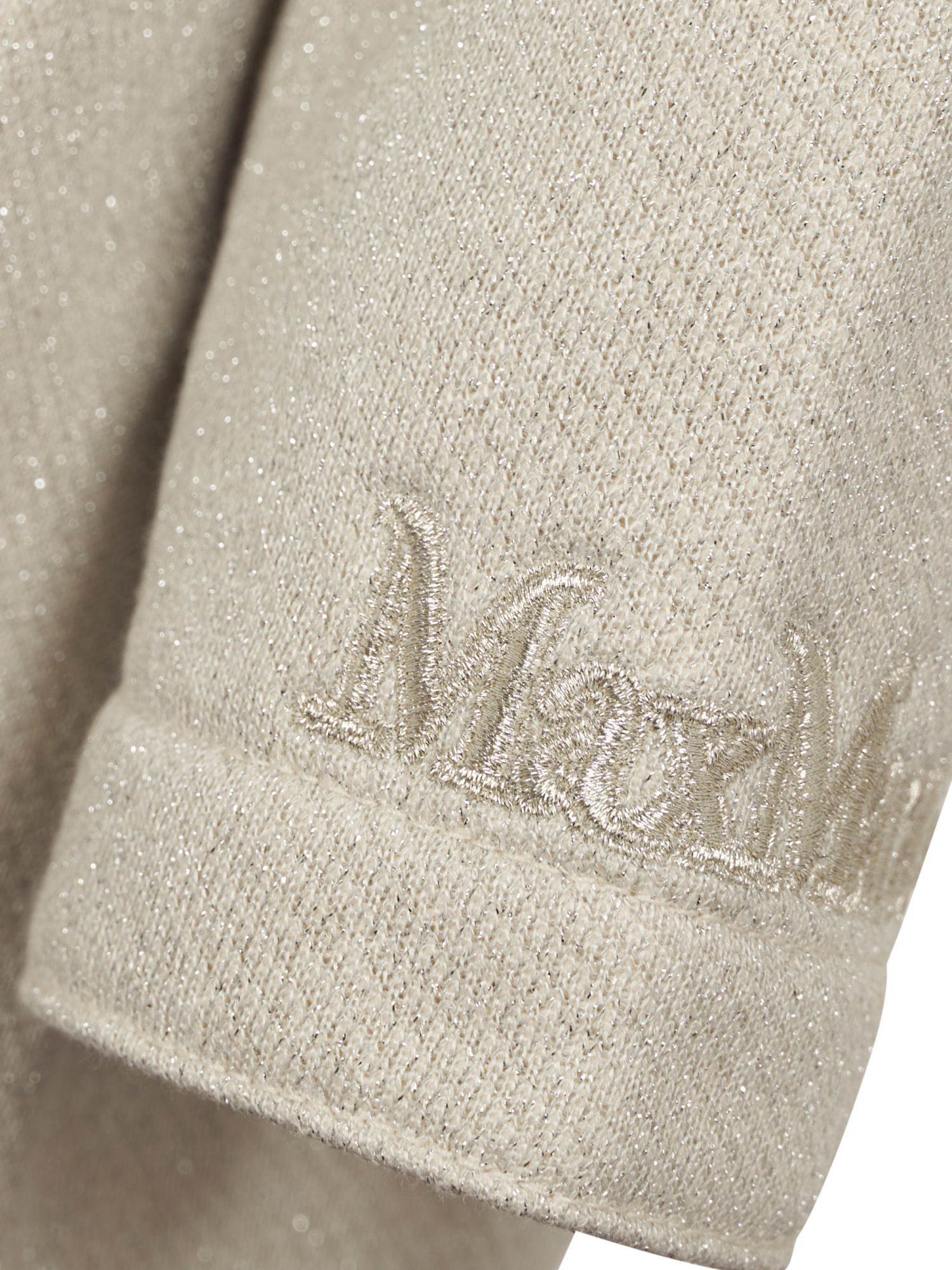 Max Mara Long-sleeved Hooded Hoodie In Nude