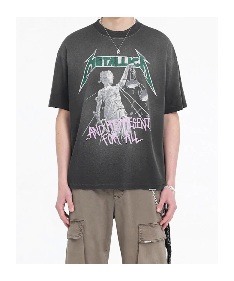 Represent Men's Metallica Justice Graphic T-shirt In Black