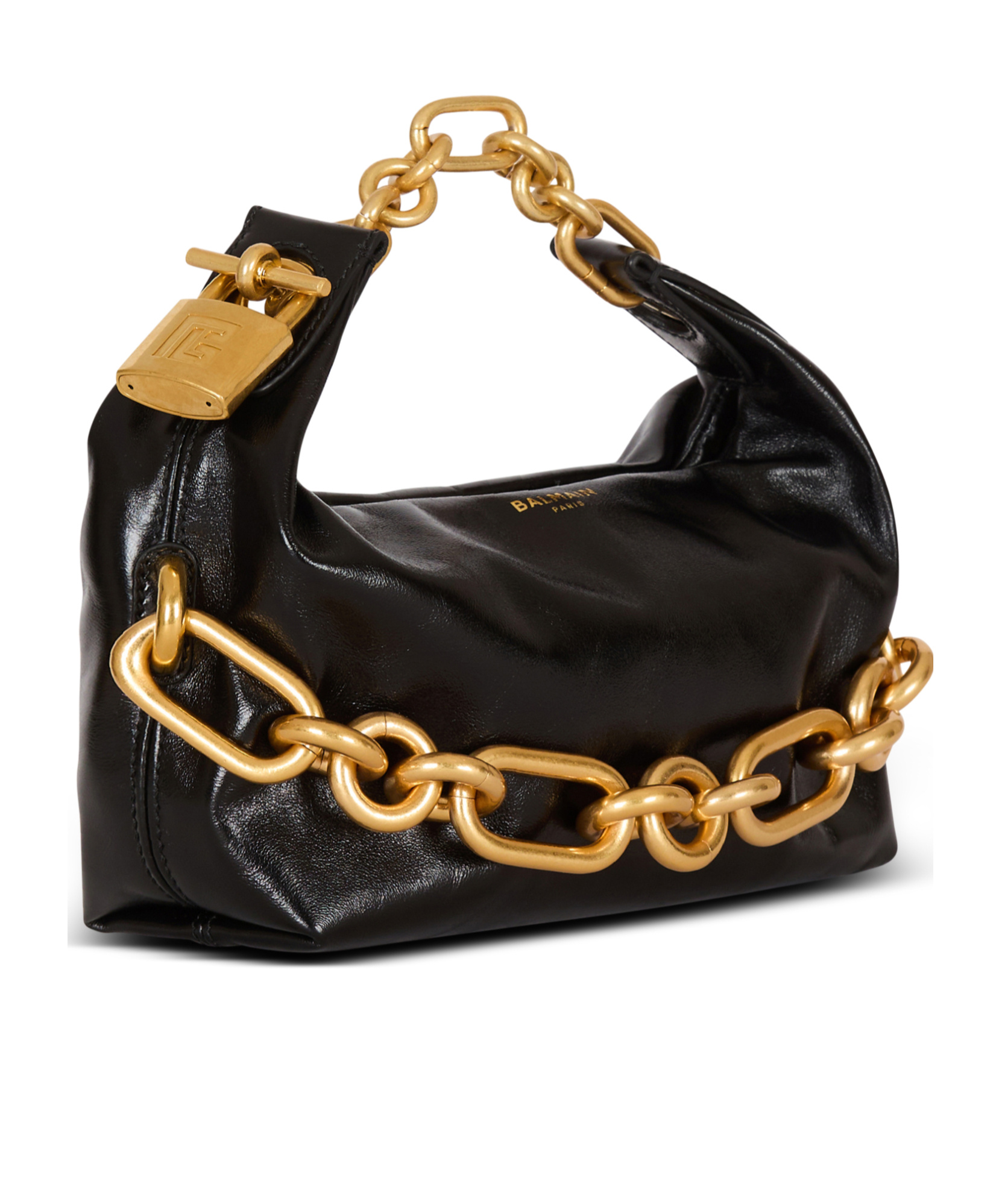 BALMAIN SYNC MINI BAG IN CALFSKIN LEATHER