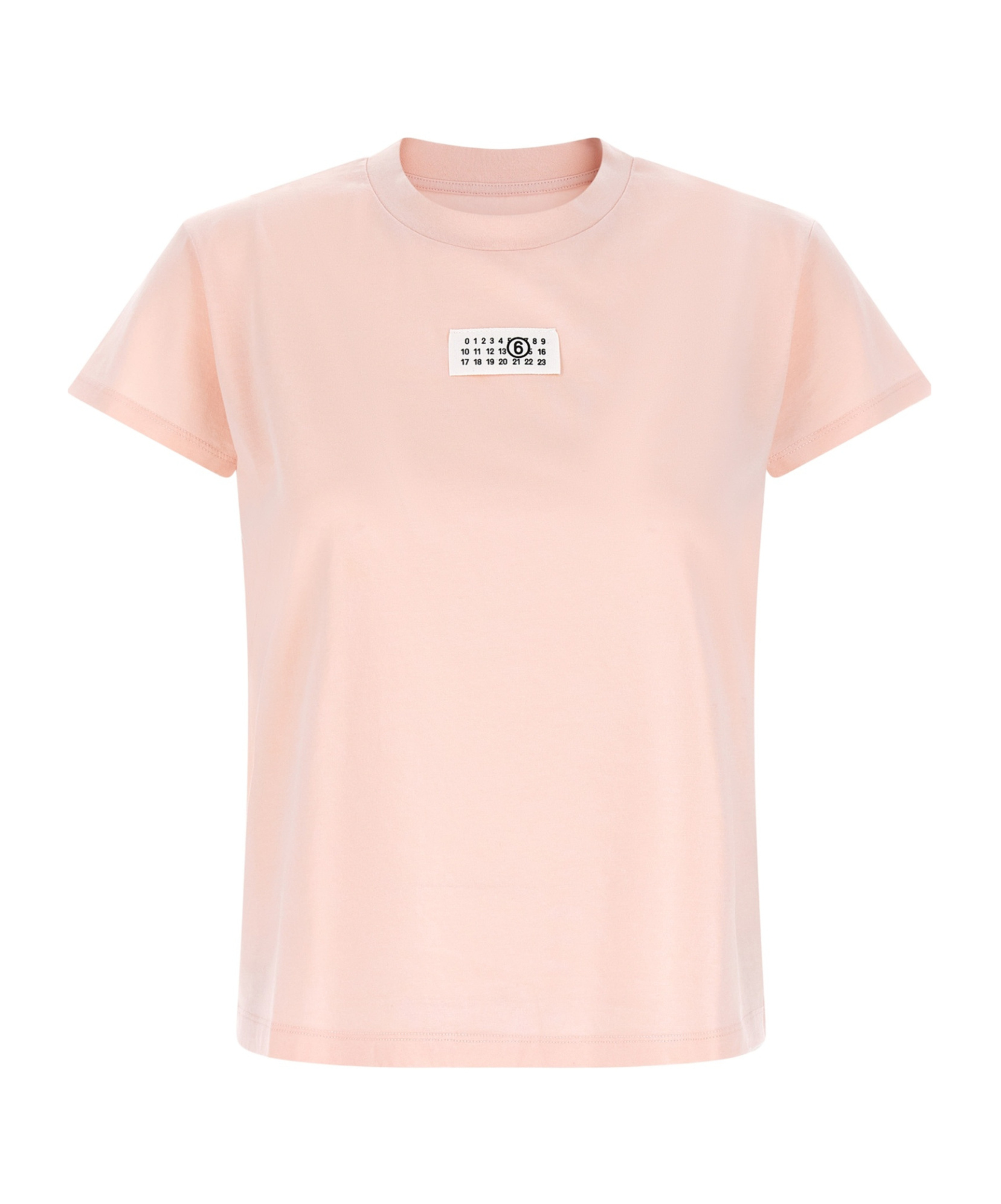 Mm6 Maison Margiela Roundneck T-shirt In Pink