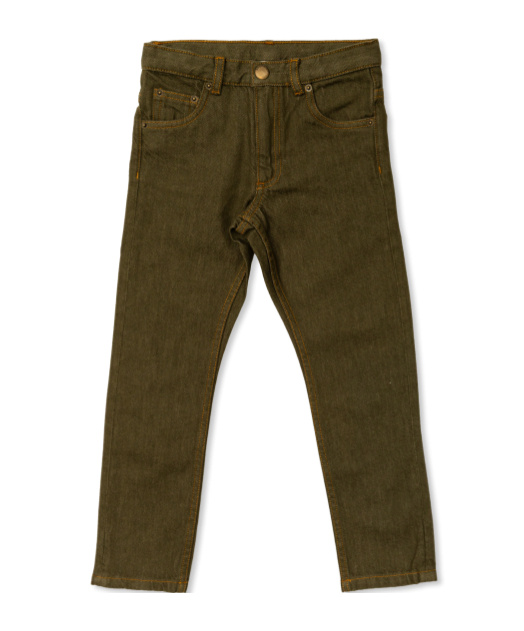 Bonpoint Jeans With Belt Loops In Green