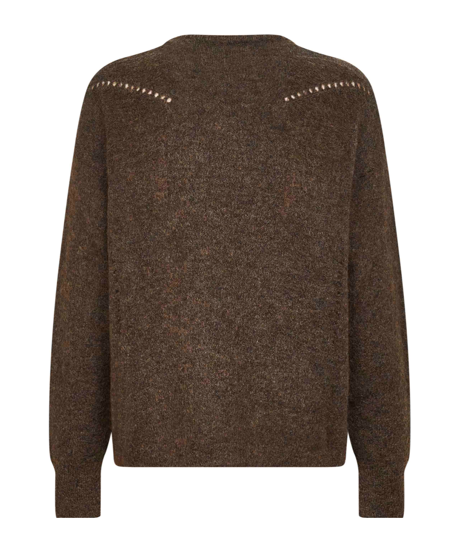 Roa Dropstitch Sweater In Brown
