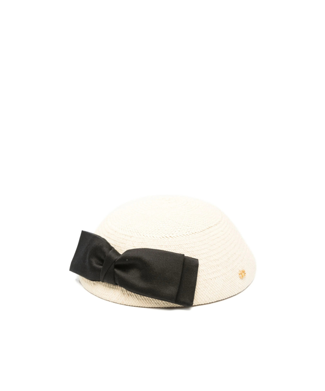 Valentino Bow-detail Woven Hat In White