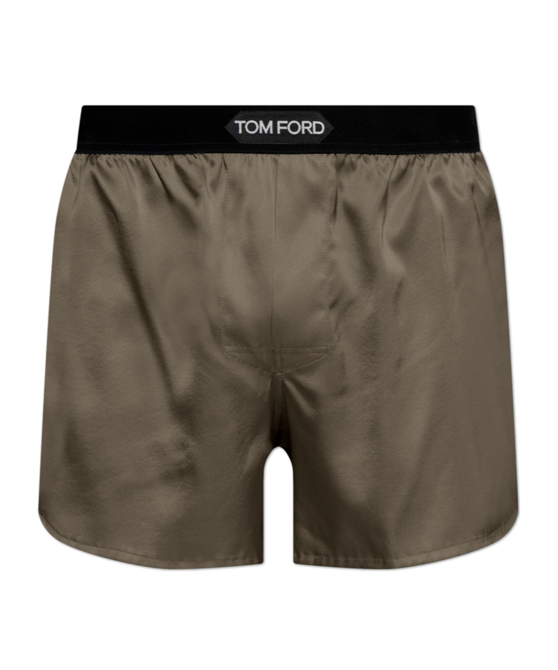 Tom Ford Elastic Waist Shorts In Green