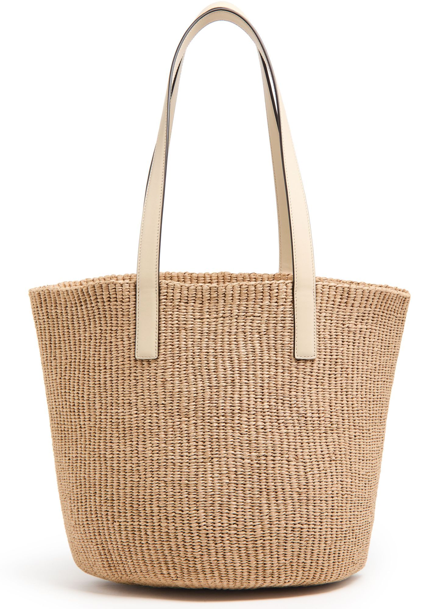 Chloé Large Horse Medal Basket Tote Bag In Paper And Leather
