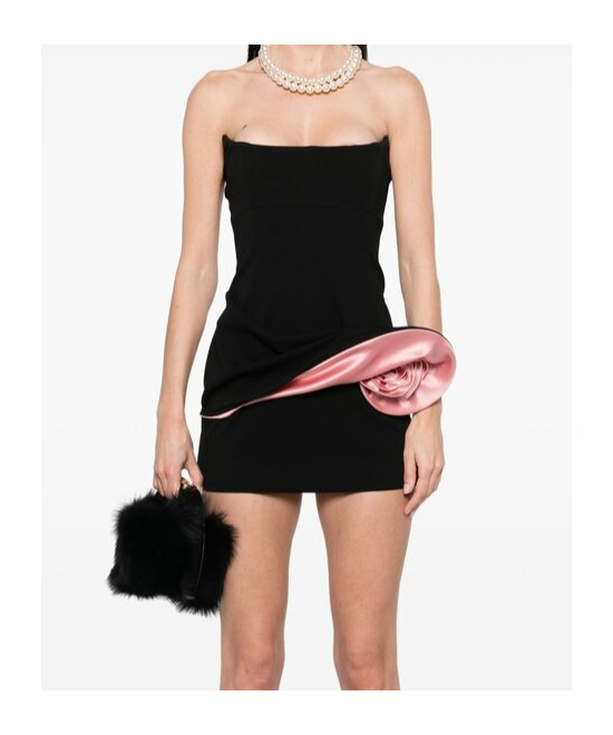 Magda Butrym Strapless Mini Dress In Black