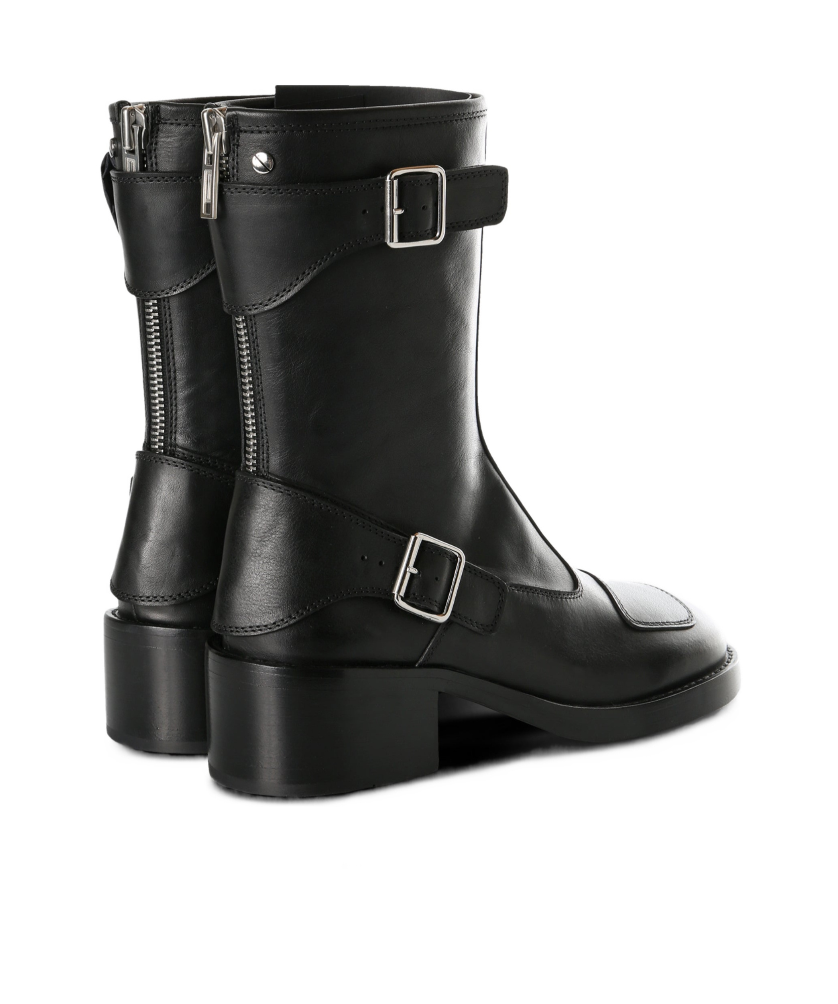 Ann Demeulemeester Balo High Biker Boots In Black