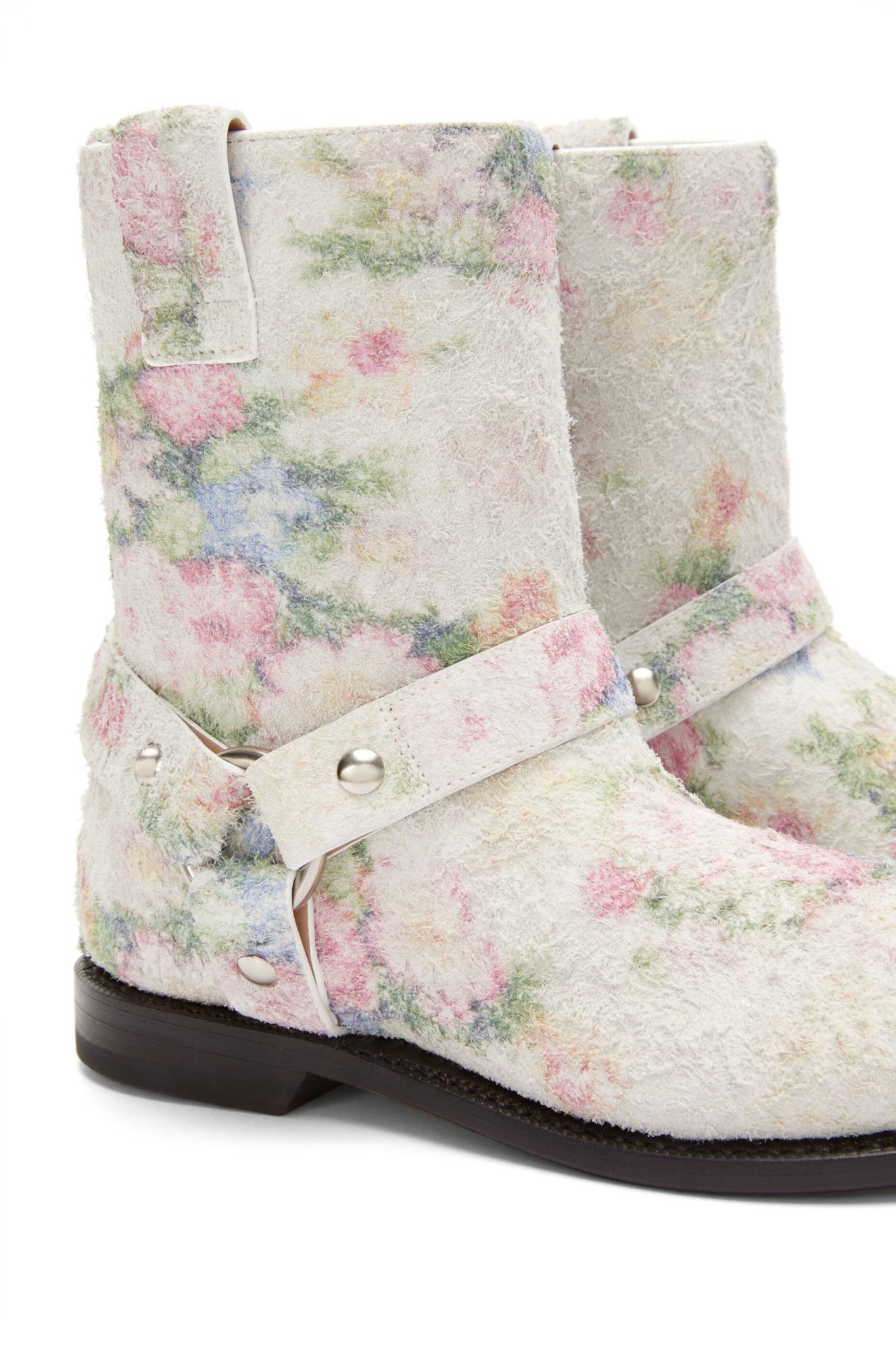 Loewe Campo Brushed Boots In White