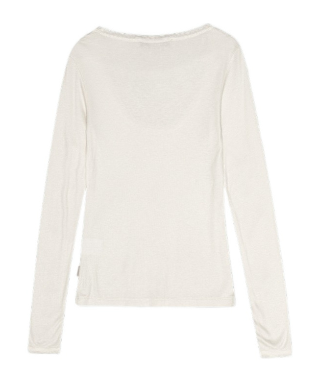 Remain Birger Christensen Long-sleeved Jersey Pullover In White