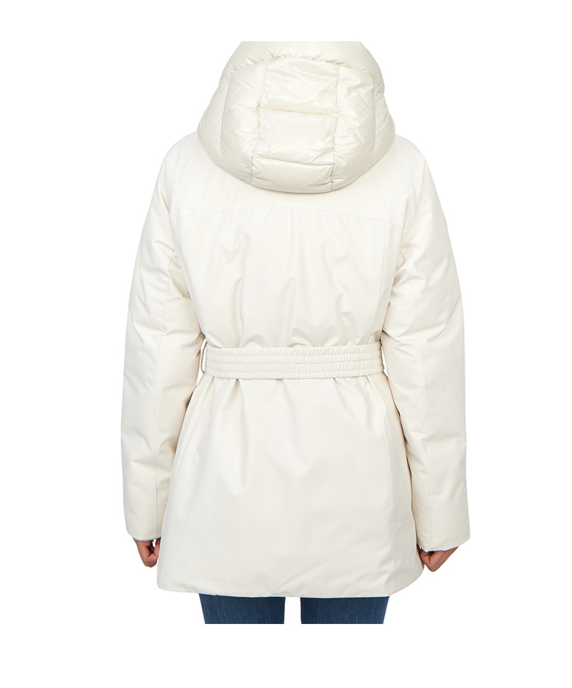 Duvetica Long-sleeved Down Jacket In White