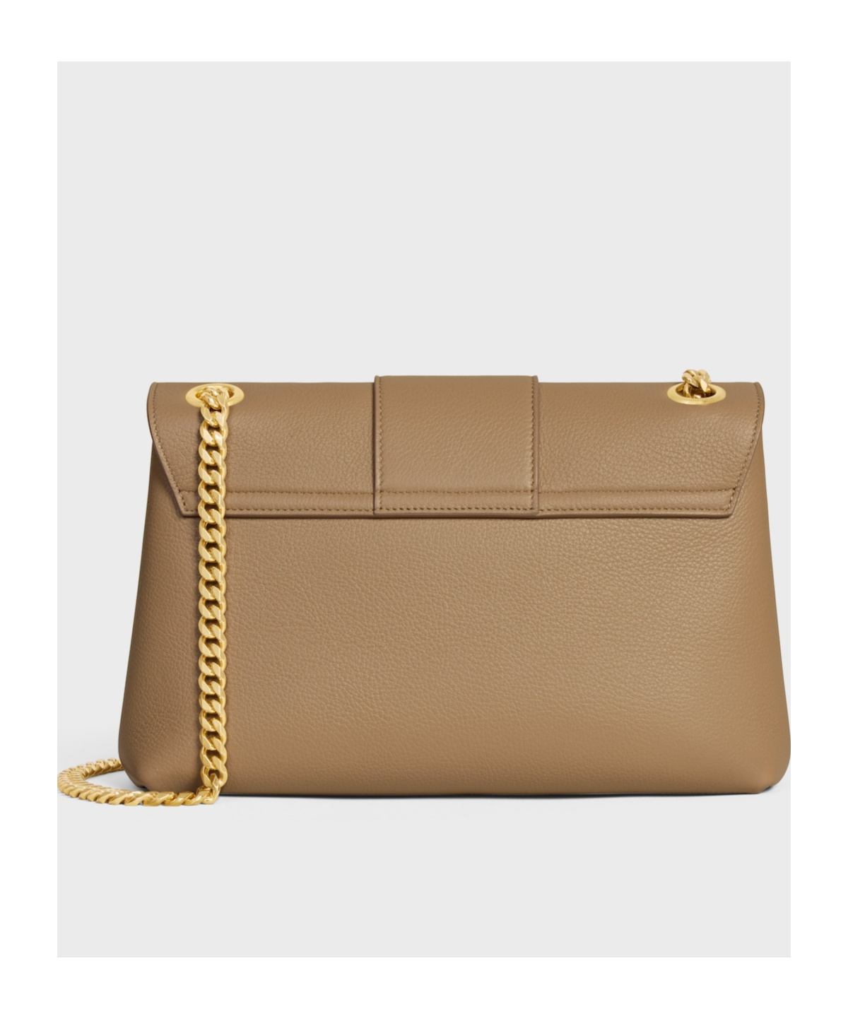 Celine Medium  Victoire Bag In Supple Grained Calfskin In Brown