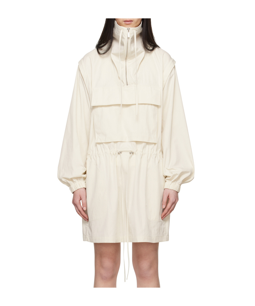 Helmut Lang Gusset Minikleid Aus Twill Aus Einer Baumwollmischung In White