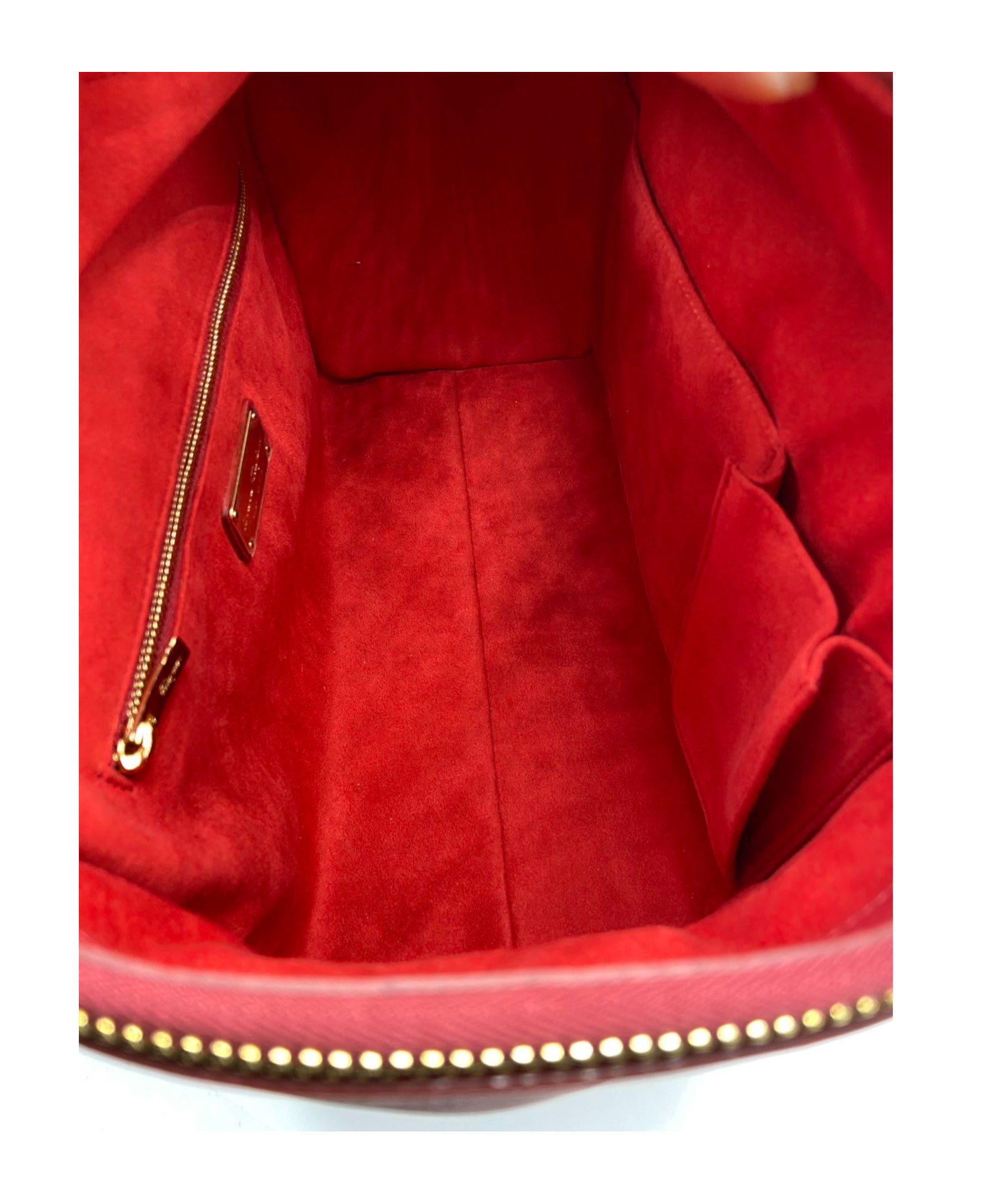 Ferragamo Double-handled Shoulder Bag In Burgundy