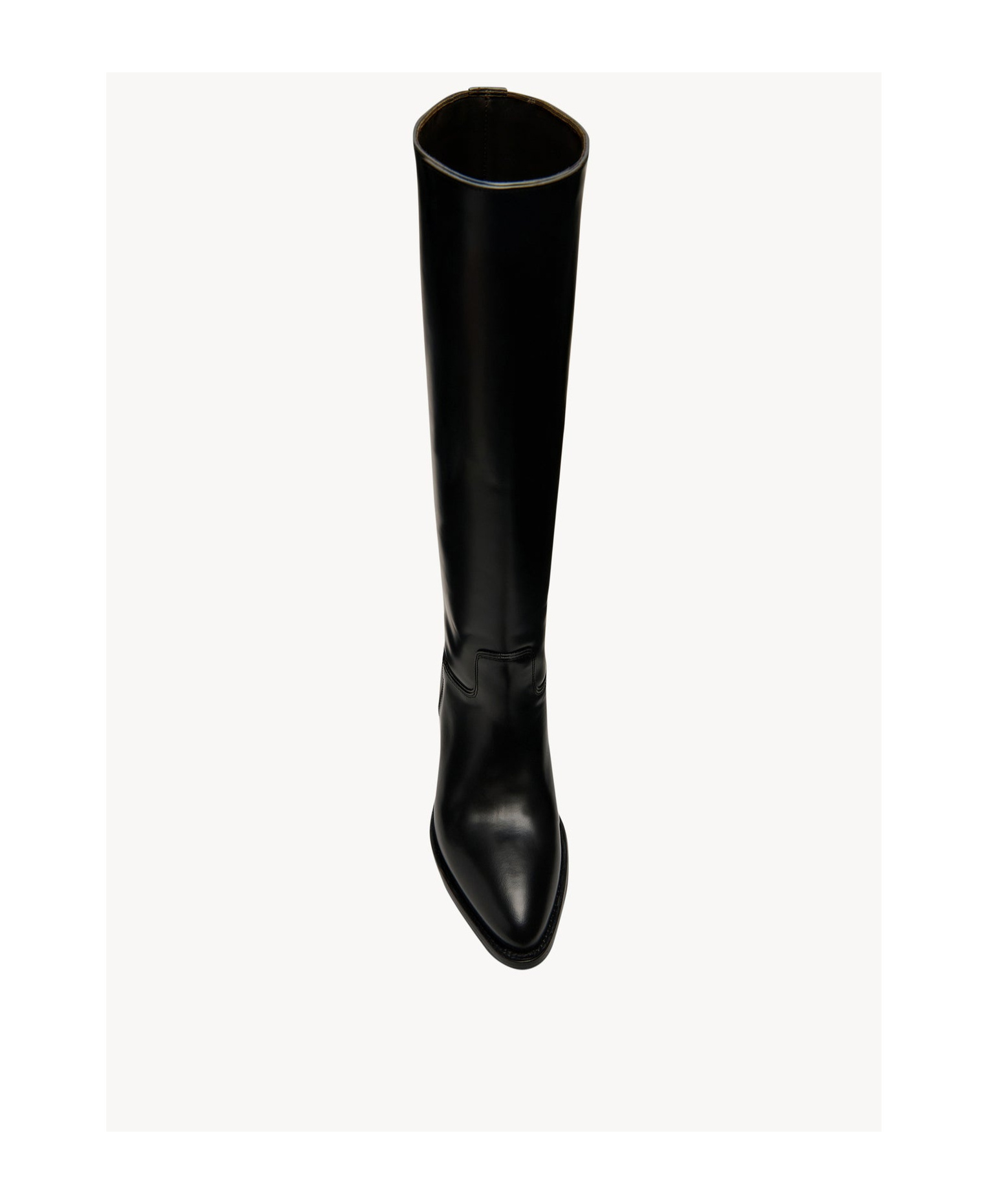 The Row Western Leather Knee-high Boots